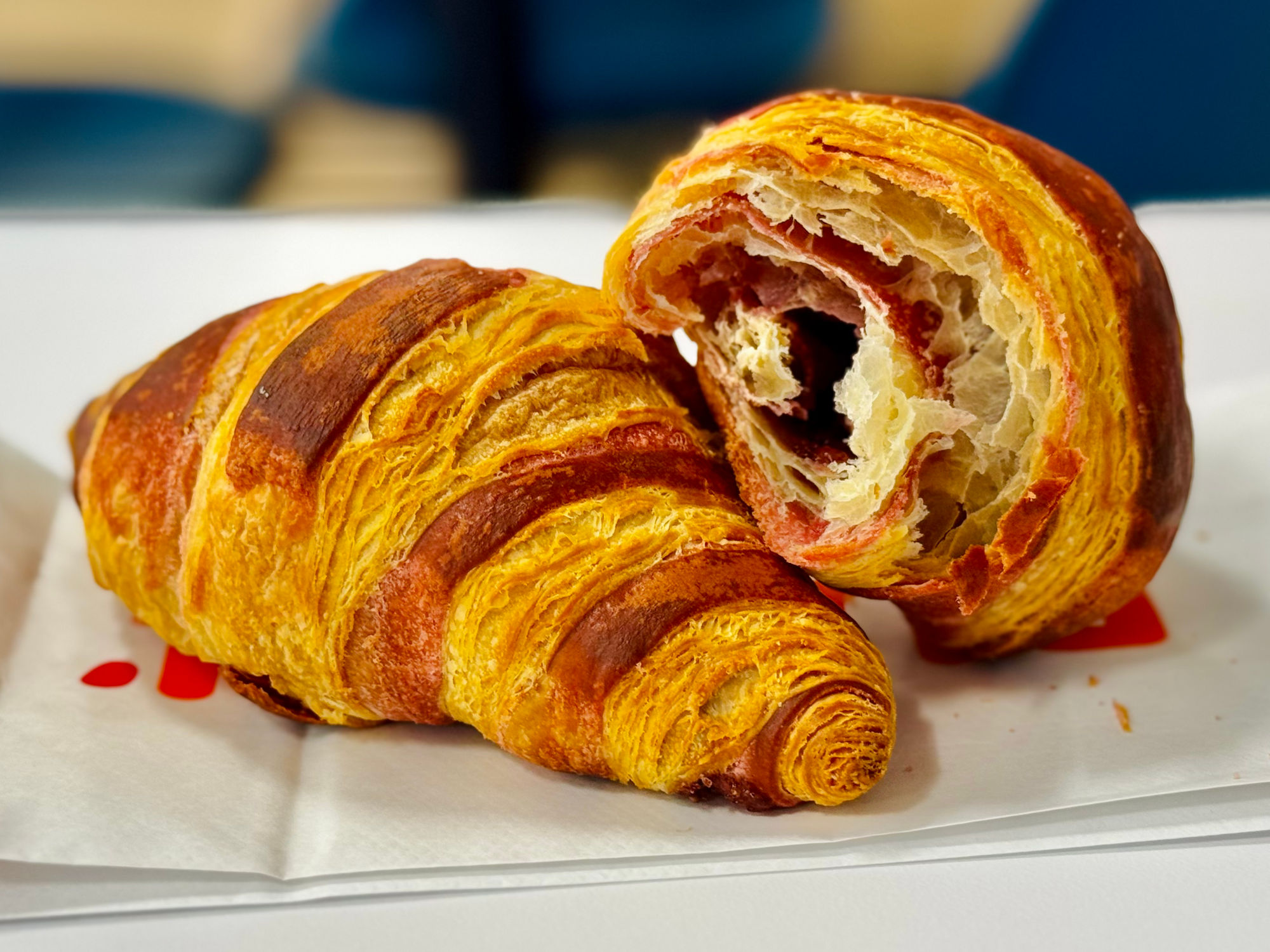 Dunkin' Donuts Raspberry Striped Croissant