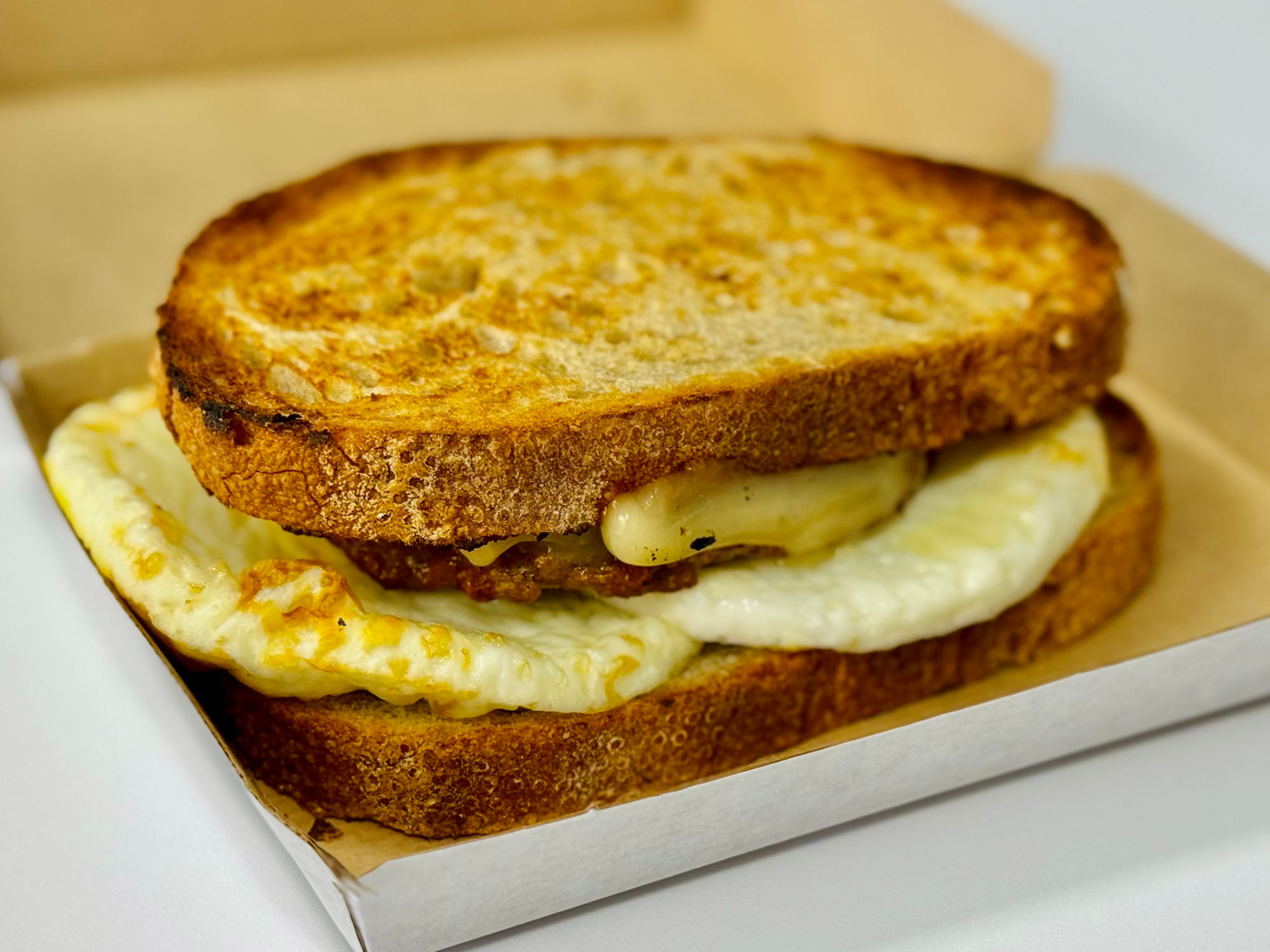 Dunkin' Sourdough Breakfast Sandwich with Sausage