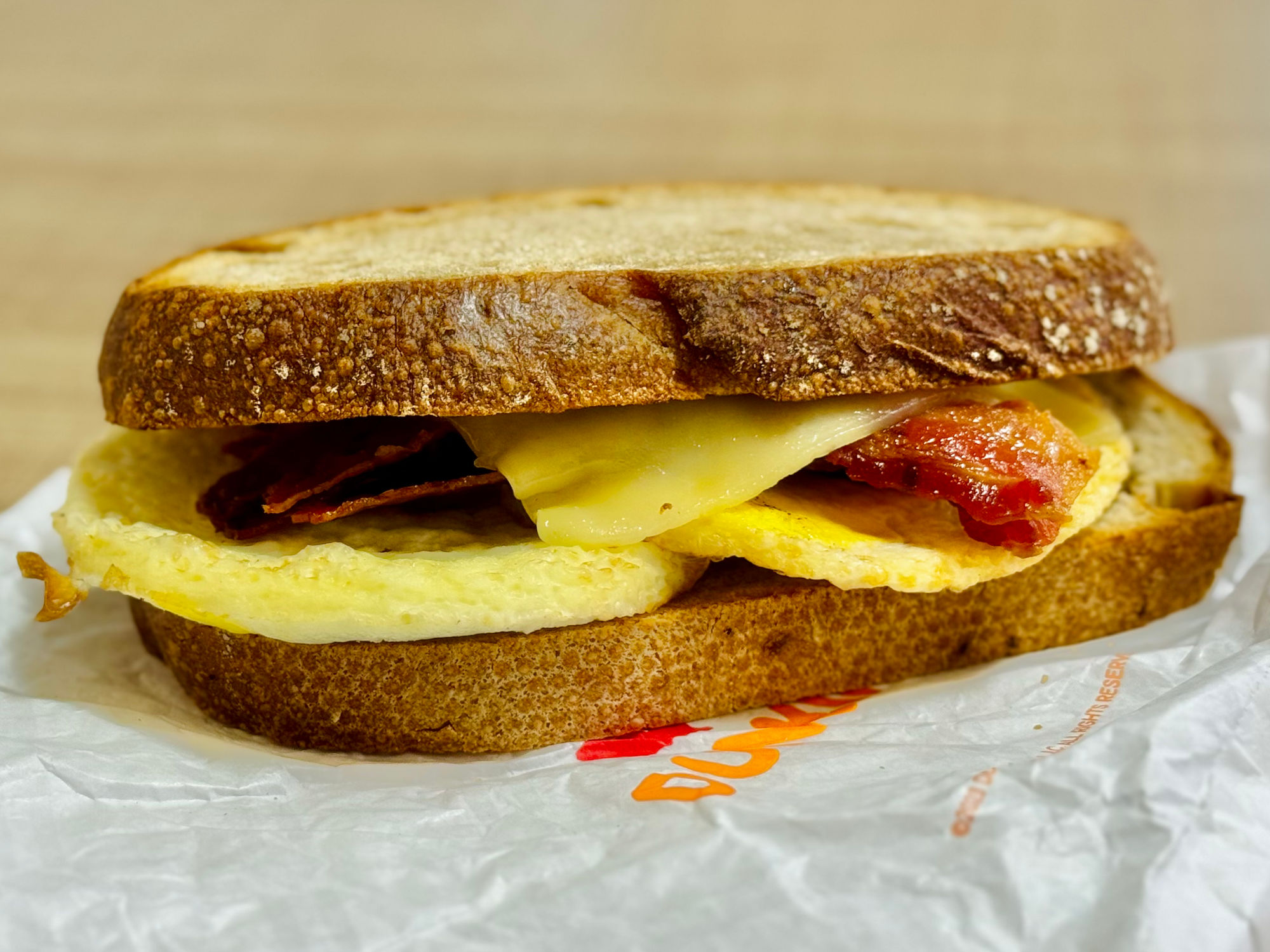 Dunkin' Sourdough Breakfast Sandwich