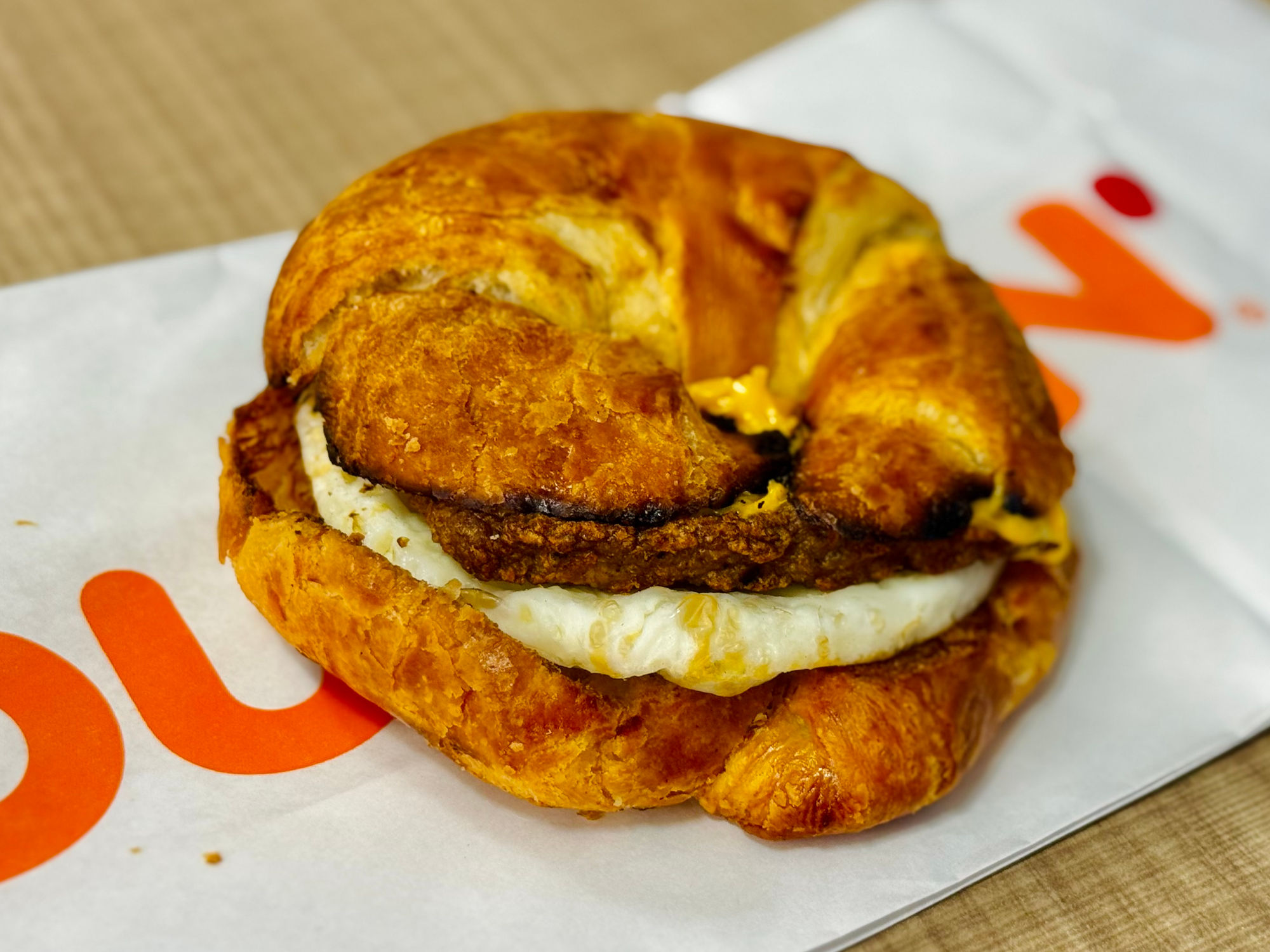 Dunkin' Turkey Sausage Egg & Cheese Butter Croissant
