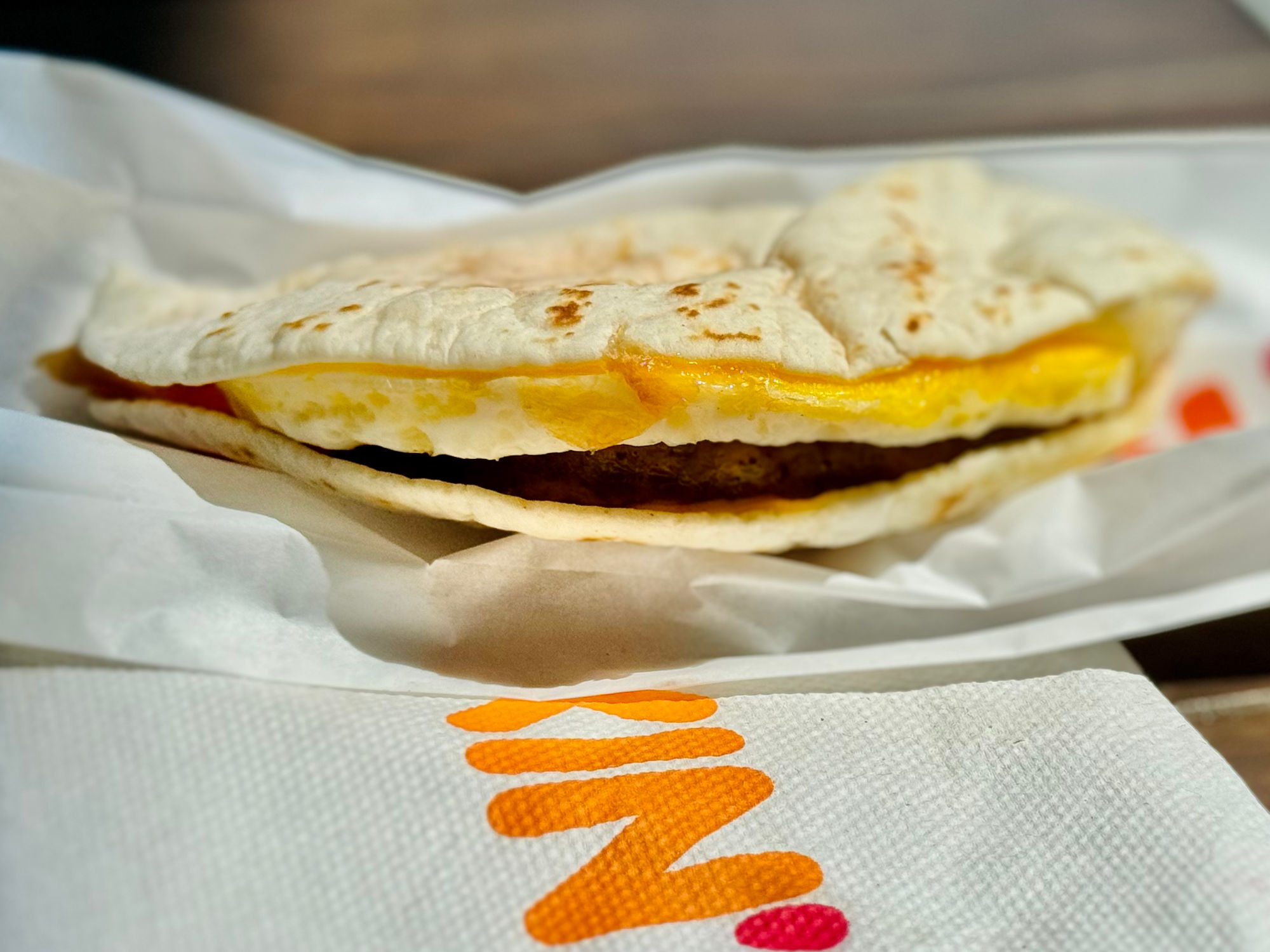 Dunkin' Wake-Up Wrap Sausage Egg & Cheese