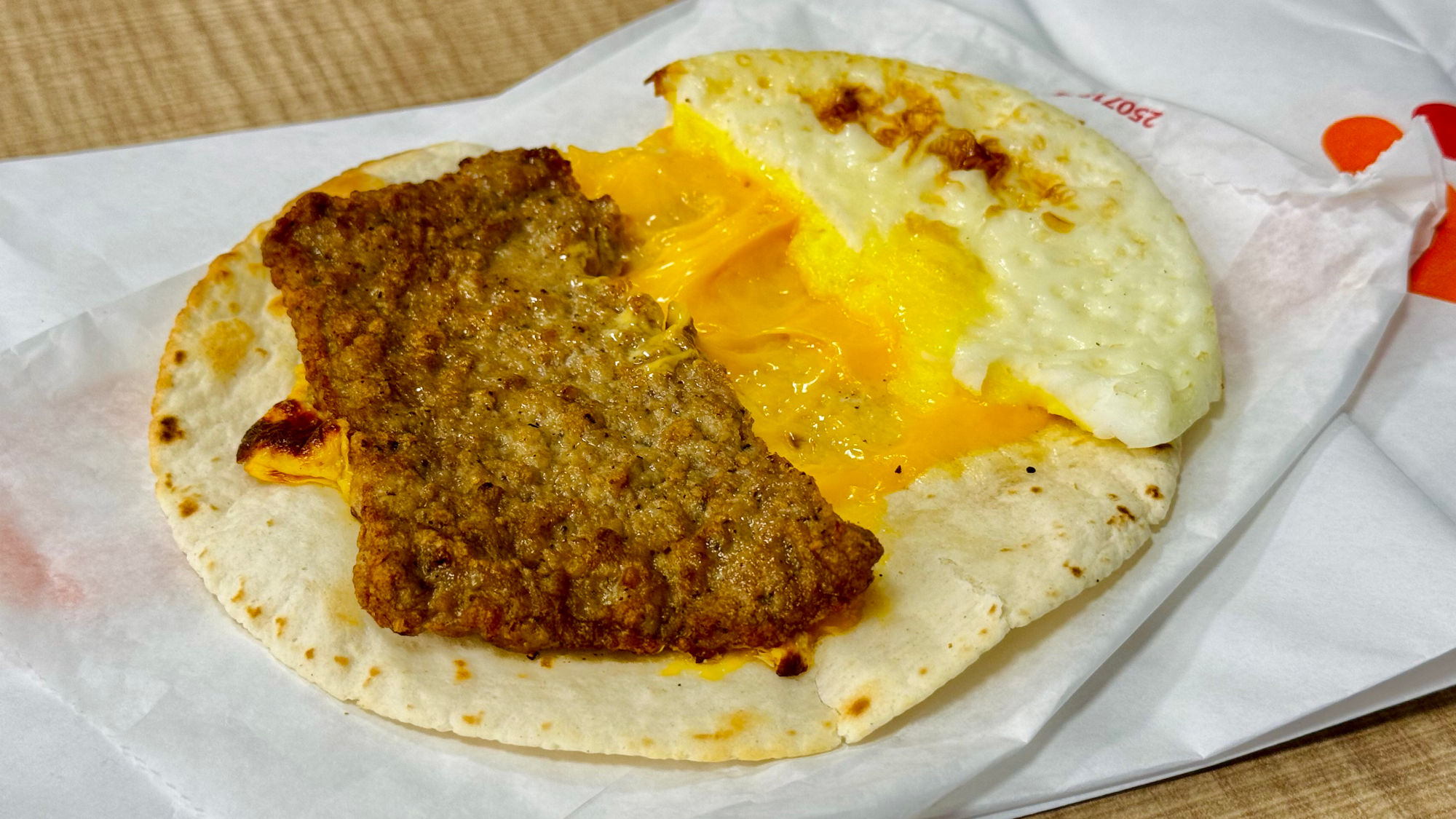 Dunkin' Wake-Up Wrap Turkey Sausage Egg & Cheese