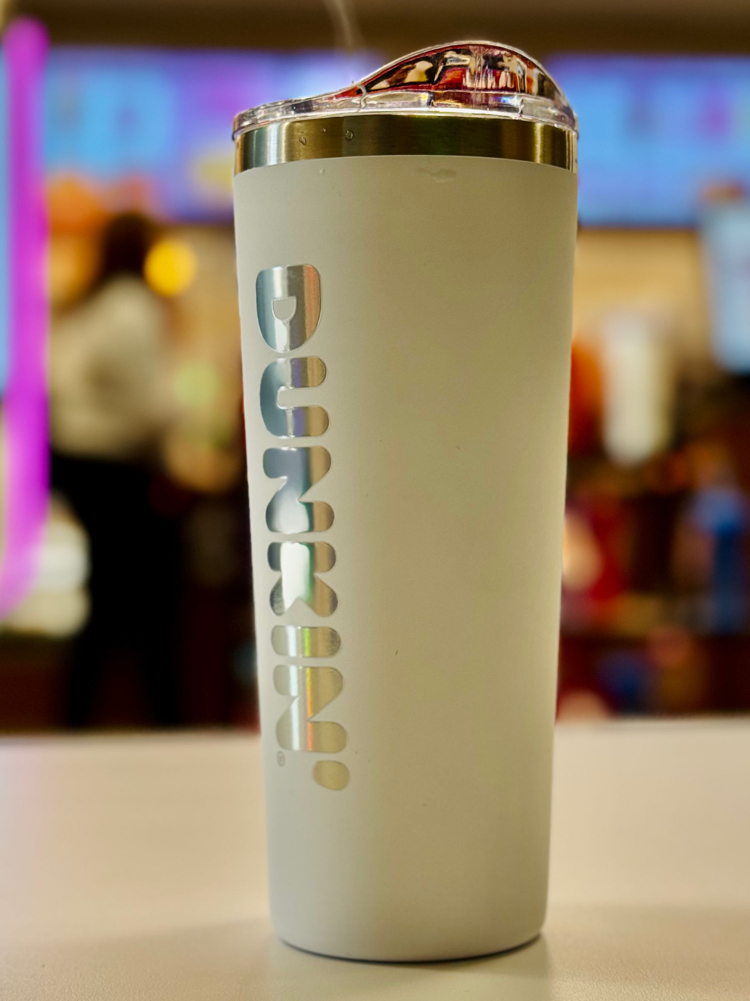 Dunkin White 20oz Tumbler