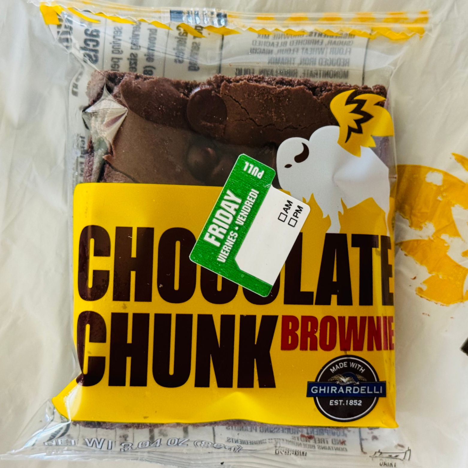 Chocolate Chunk Brownie Ghiradelli Chocolate Chunk Brownie