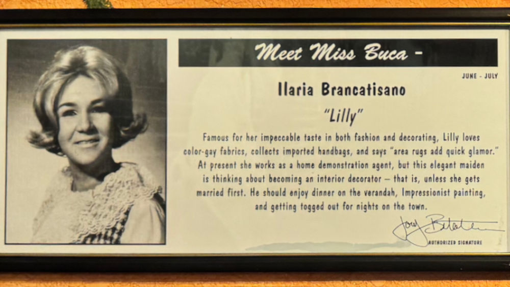 Meet Miss Buca Ilaria Brancatisano