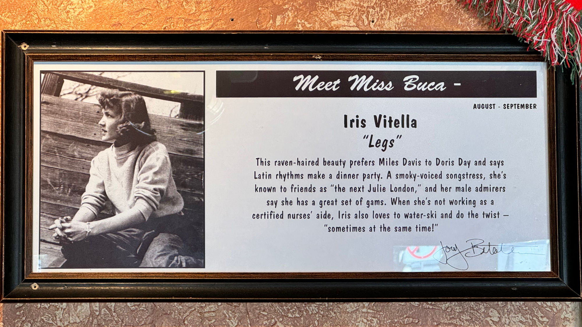 Meet Miss Buca Iris Vitella