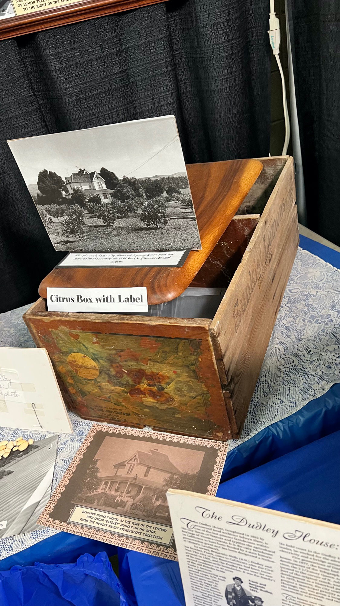 Dudley House Museum Citrus Box with Label