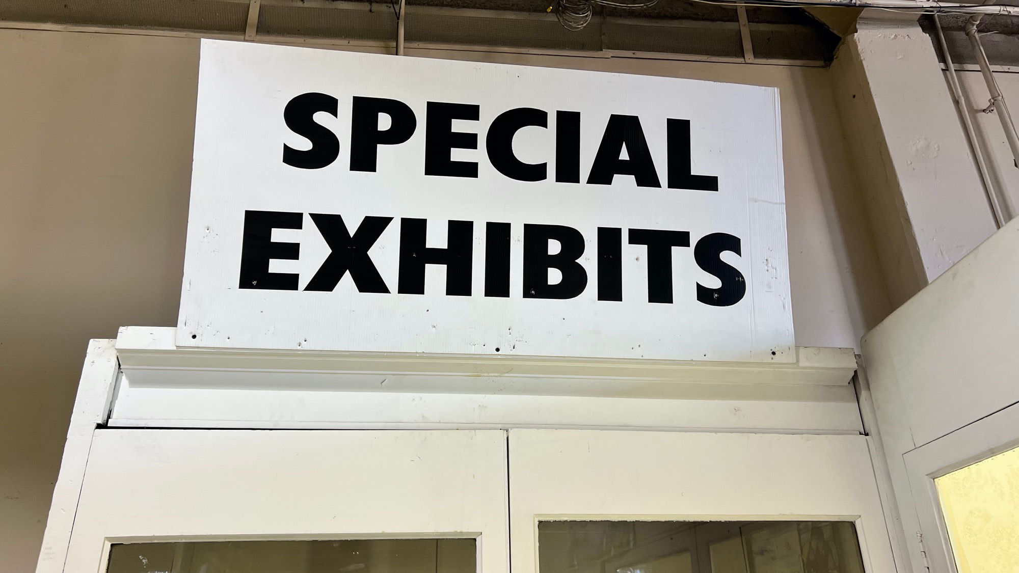 Special Exhibits Sign