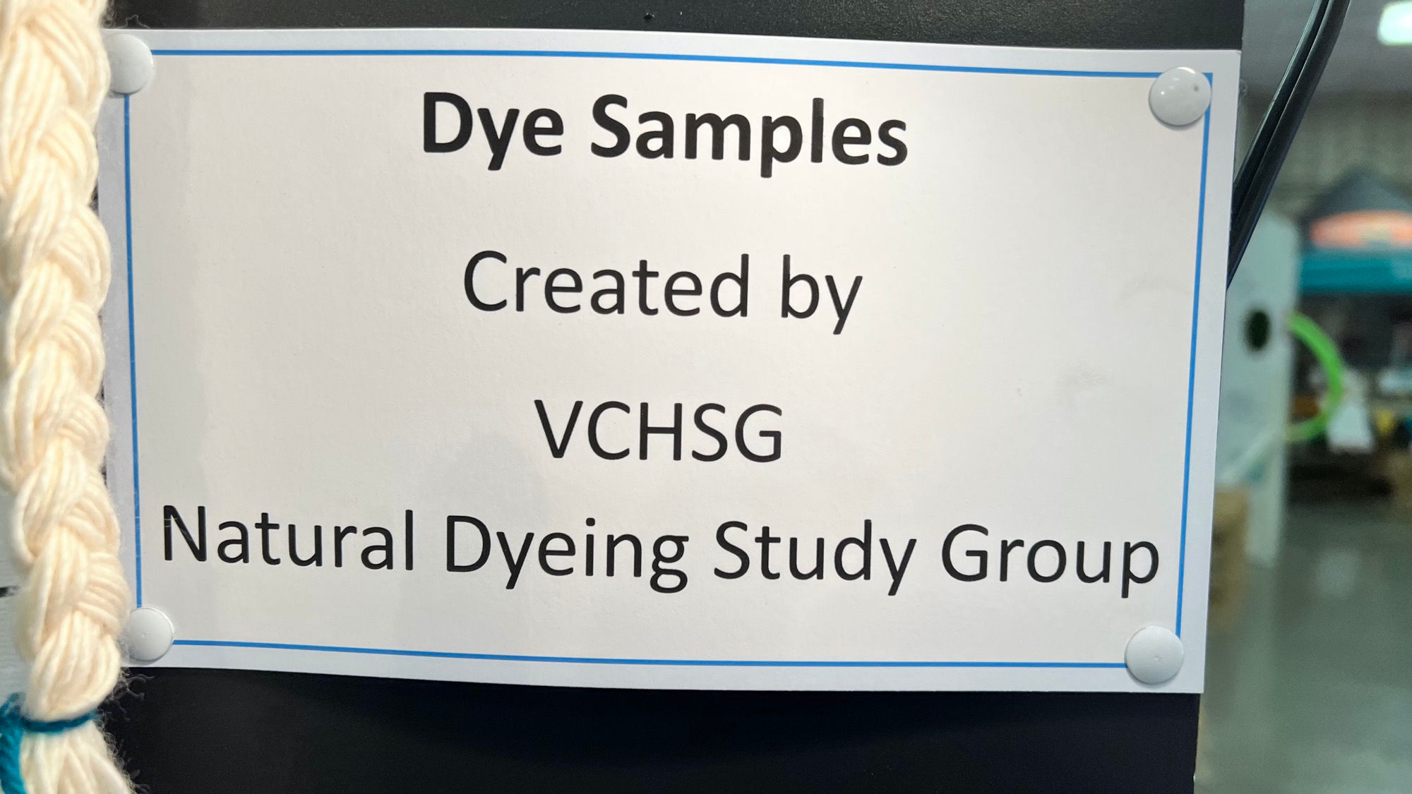 VCHSG Dye Samples