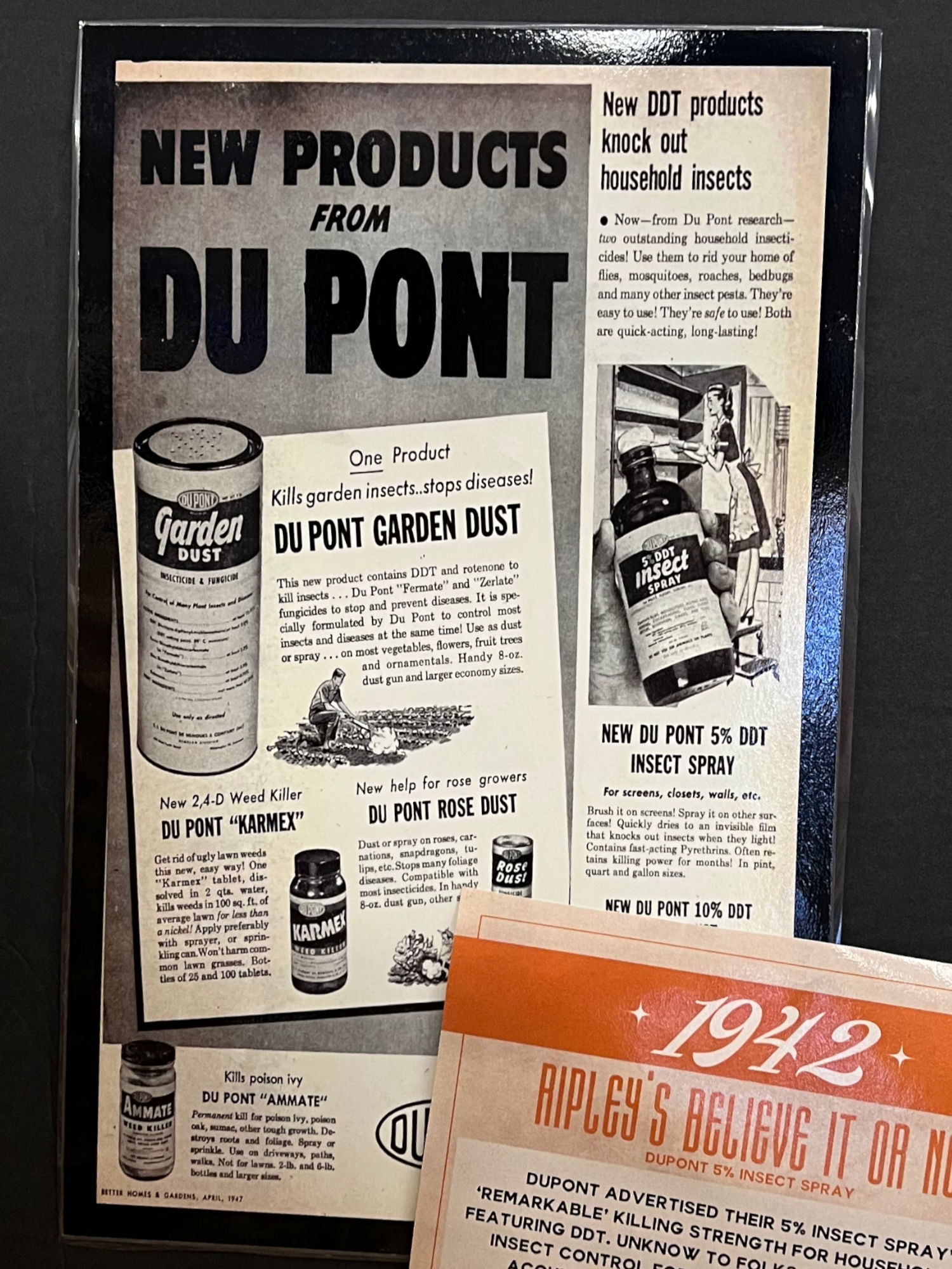 1942 Dupont 5% Insect Spray Ventura Agriculture 1942 Dupont 5% Insect Spray
