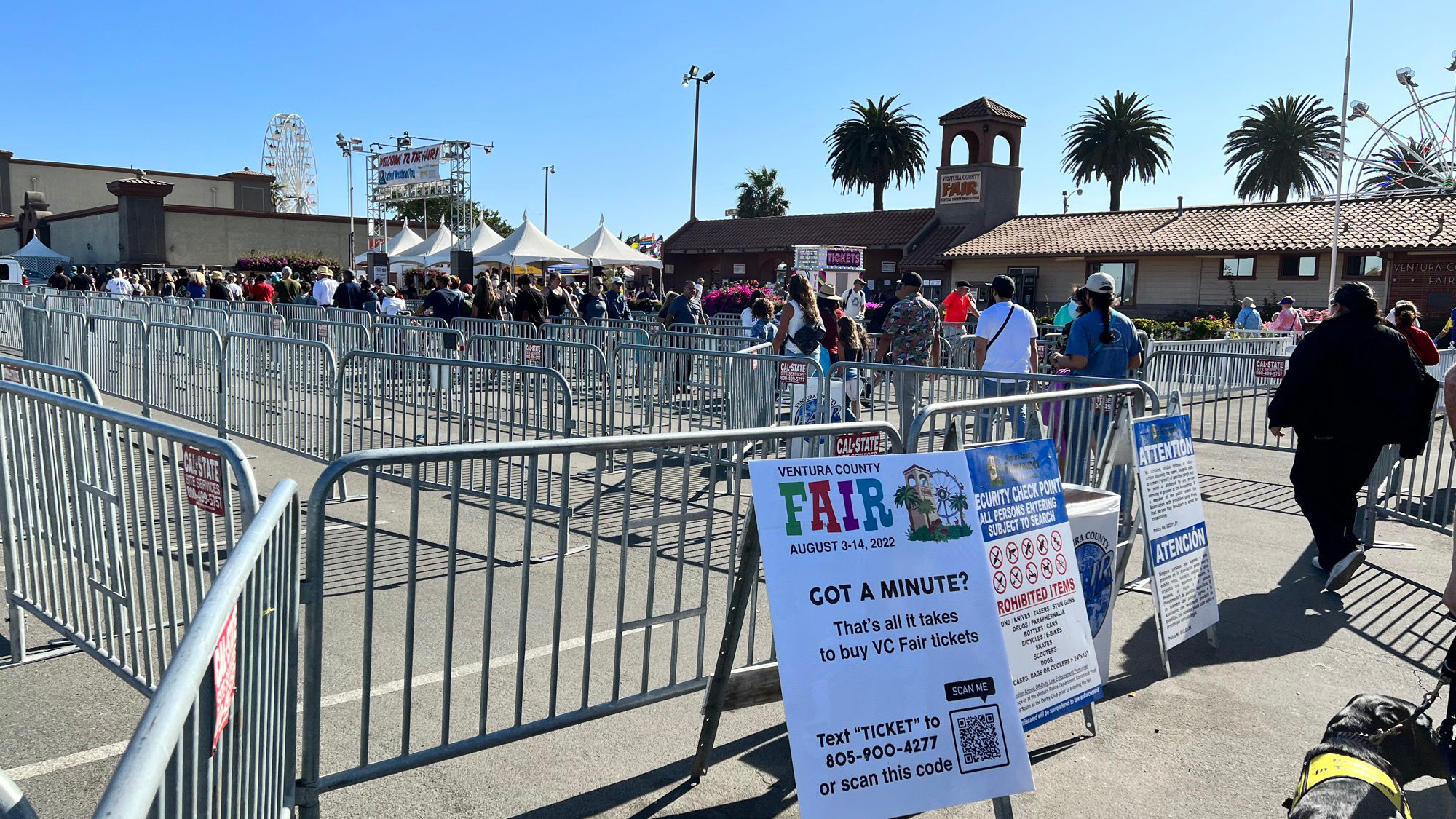 Entrance Line Ventura County Fair Entrance Line