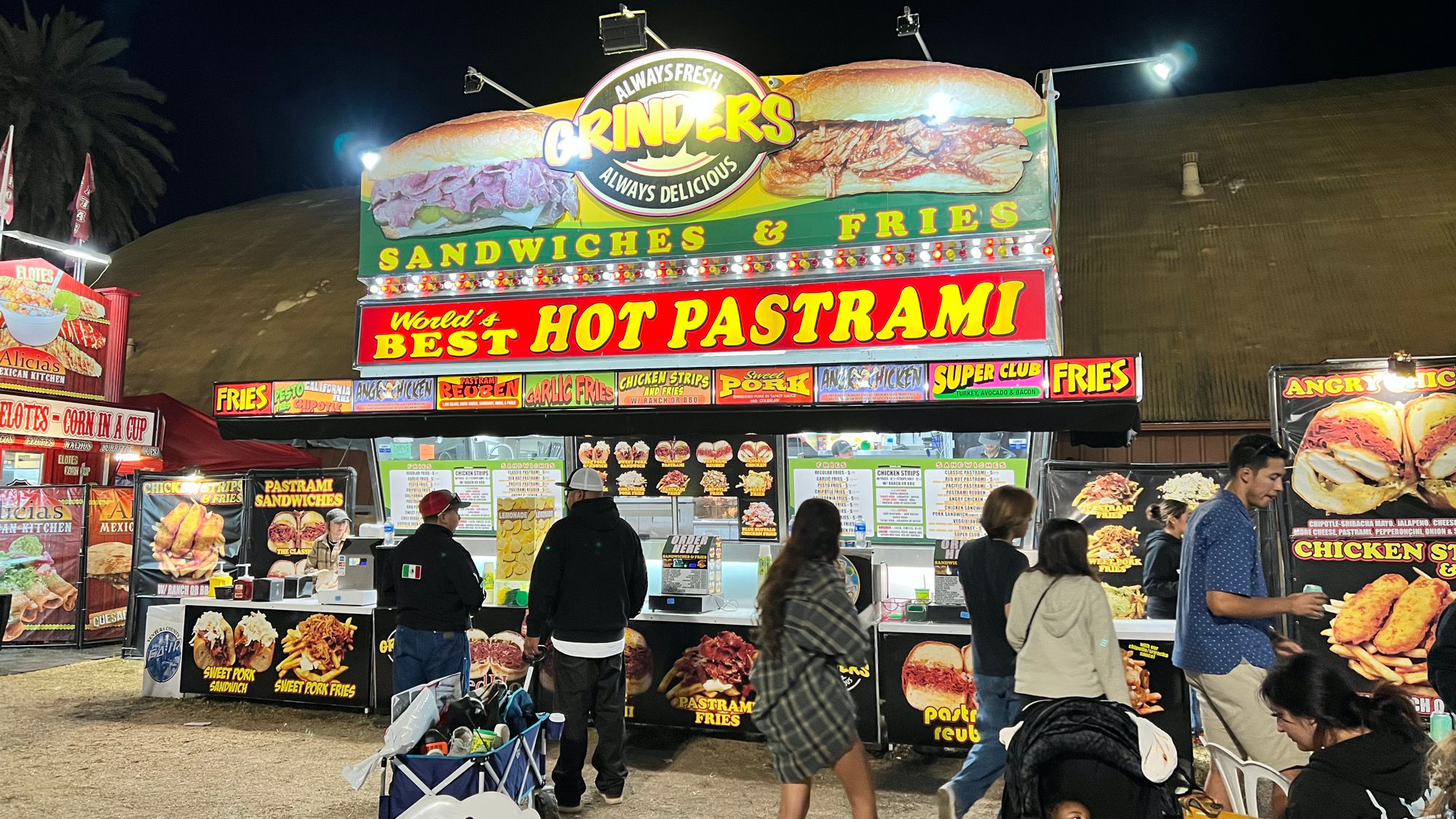 Ventura County Fair Grinders Sandwiches and Fries