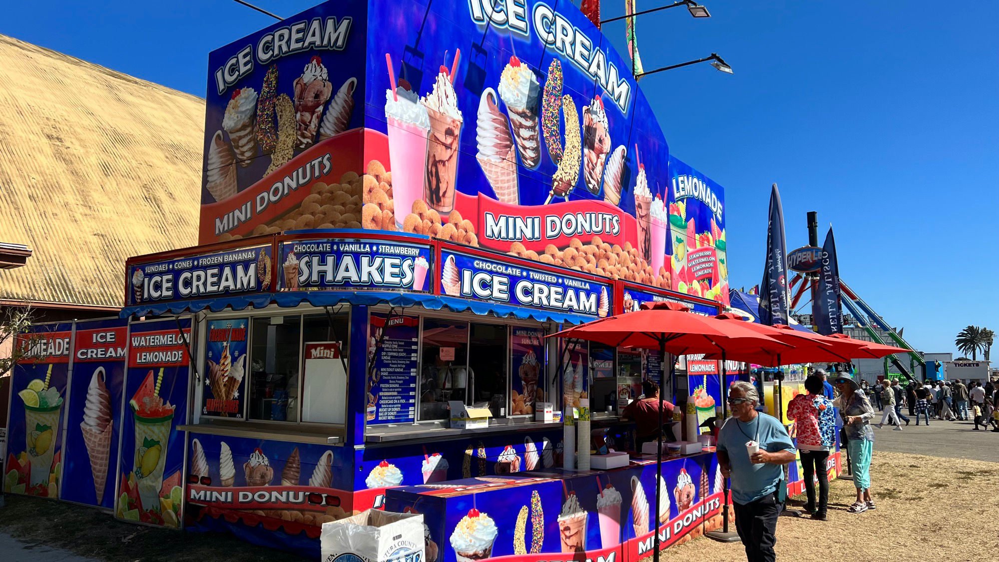 Ventura County Fair Ice Cream Mini Donuts