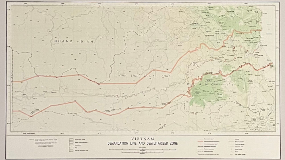 17th Parrallel Demilitarized Zone Map