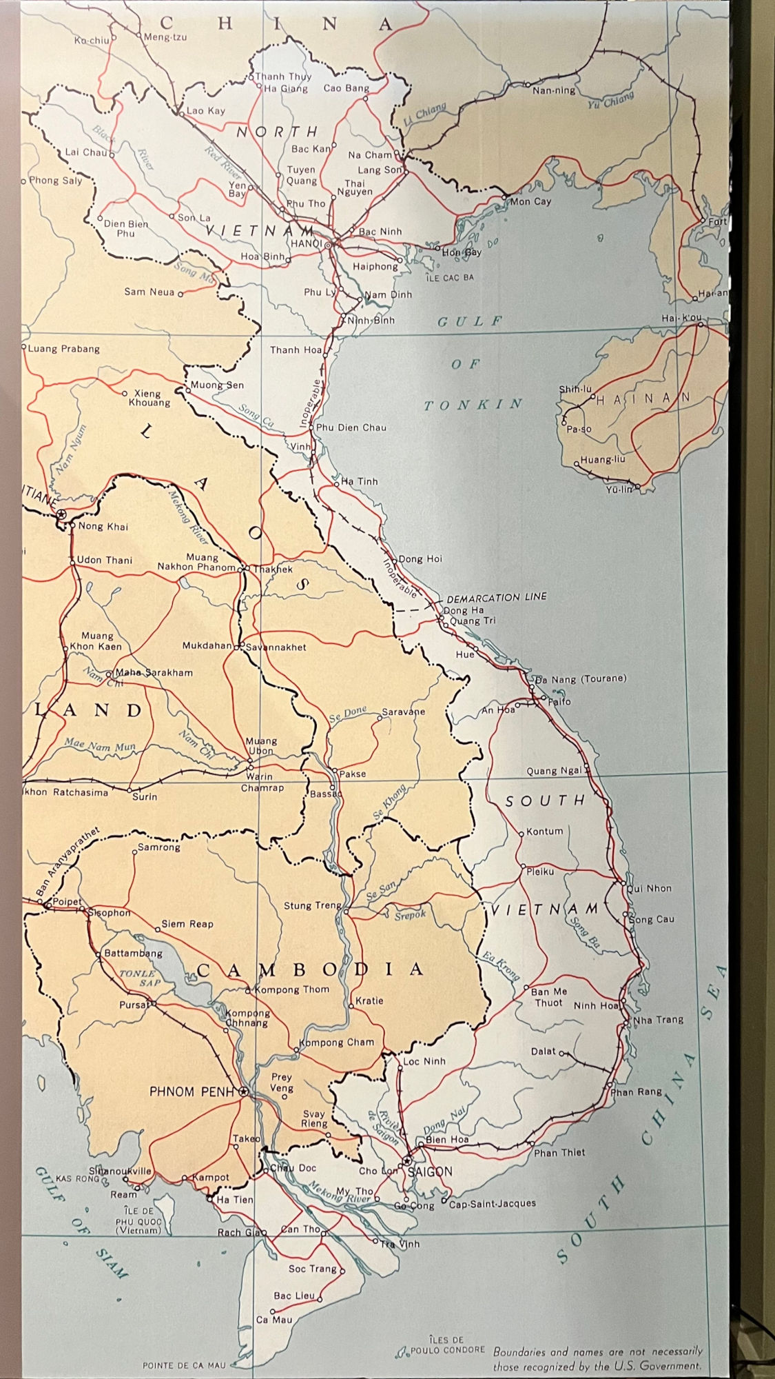 1955 Map Vietnam
