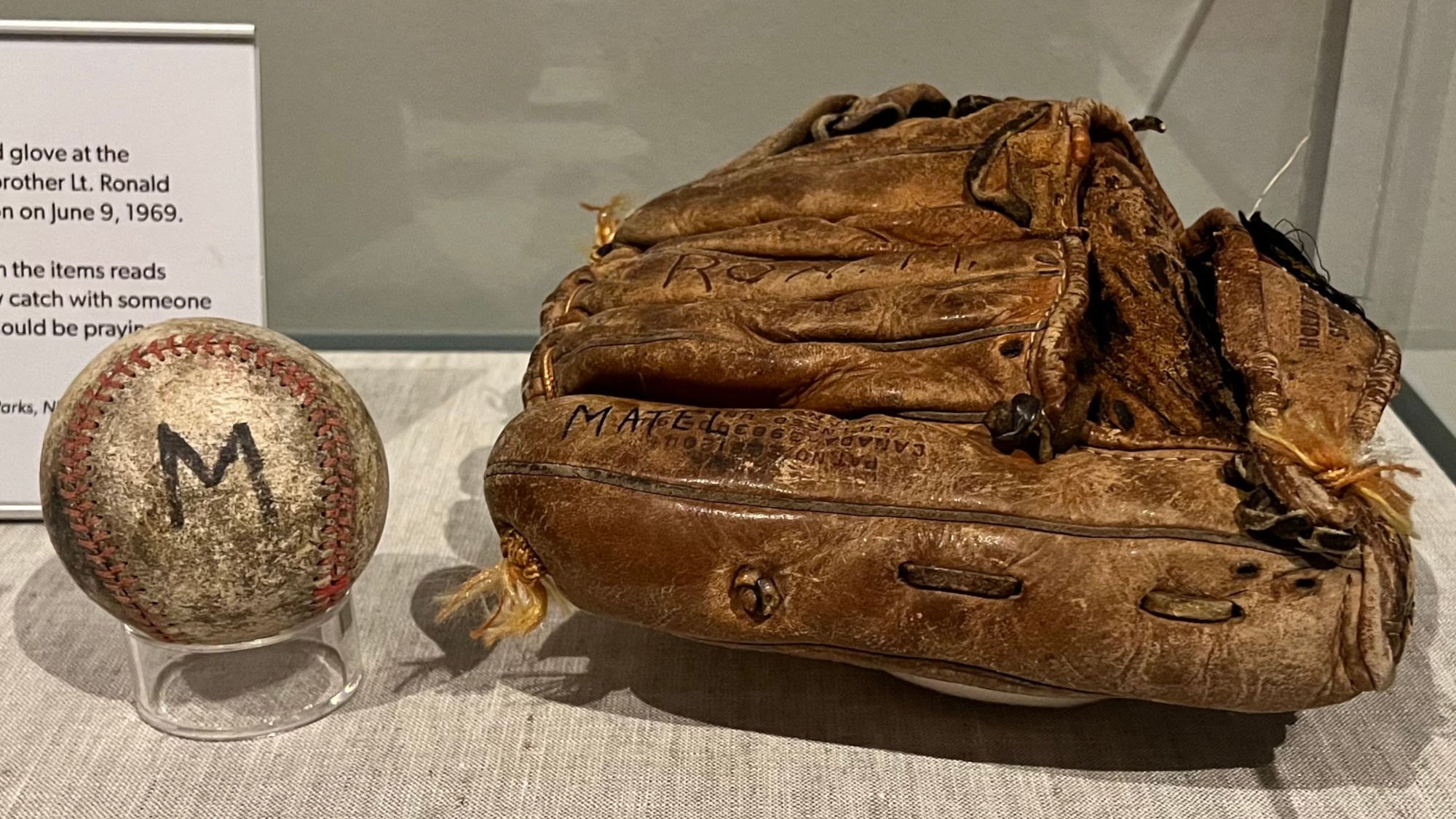 Baseball and Glove Ronald James Matel