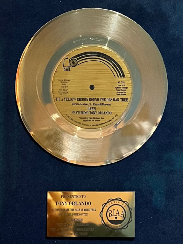 Gold Record Tony Orlando and Dawn