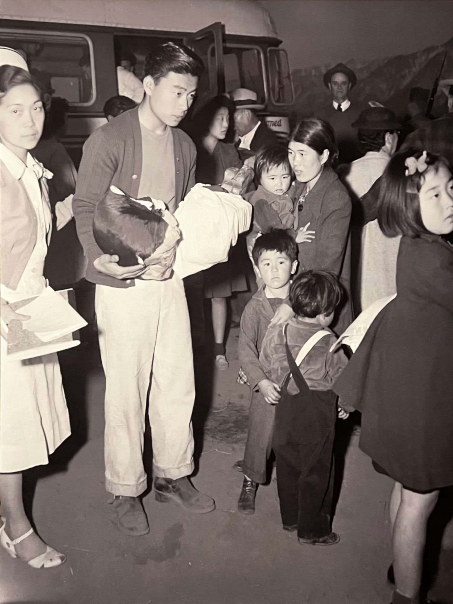 Manzanar Relocation Center Arrival