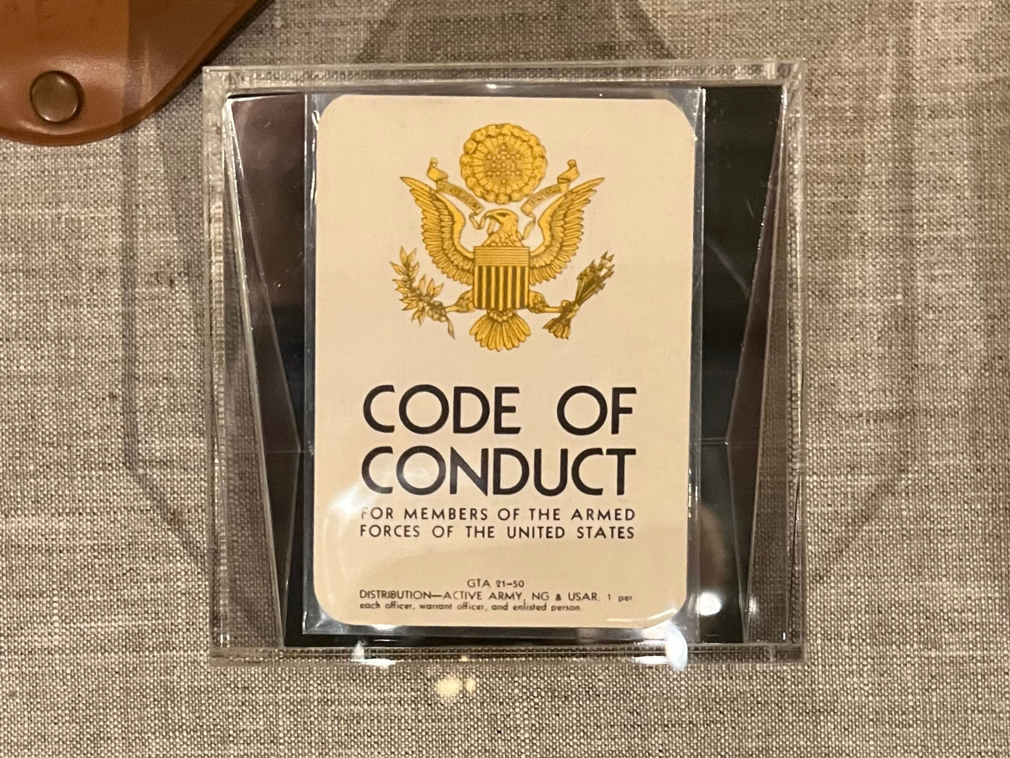 Nine Rules Card Code of Conduct