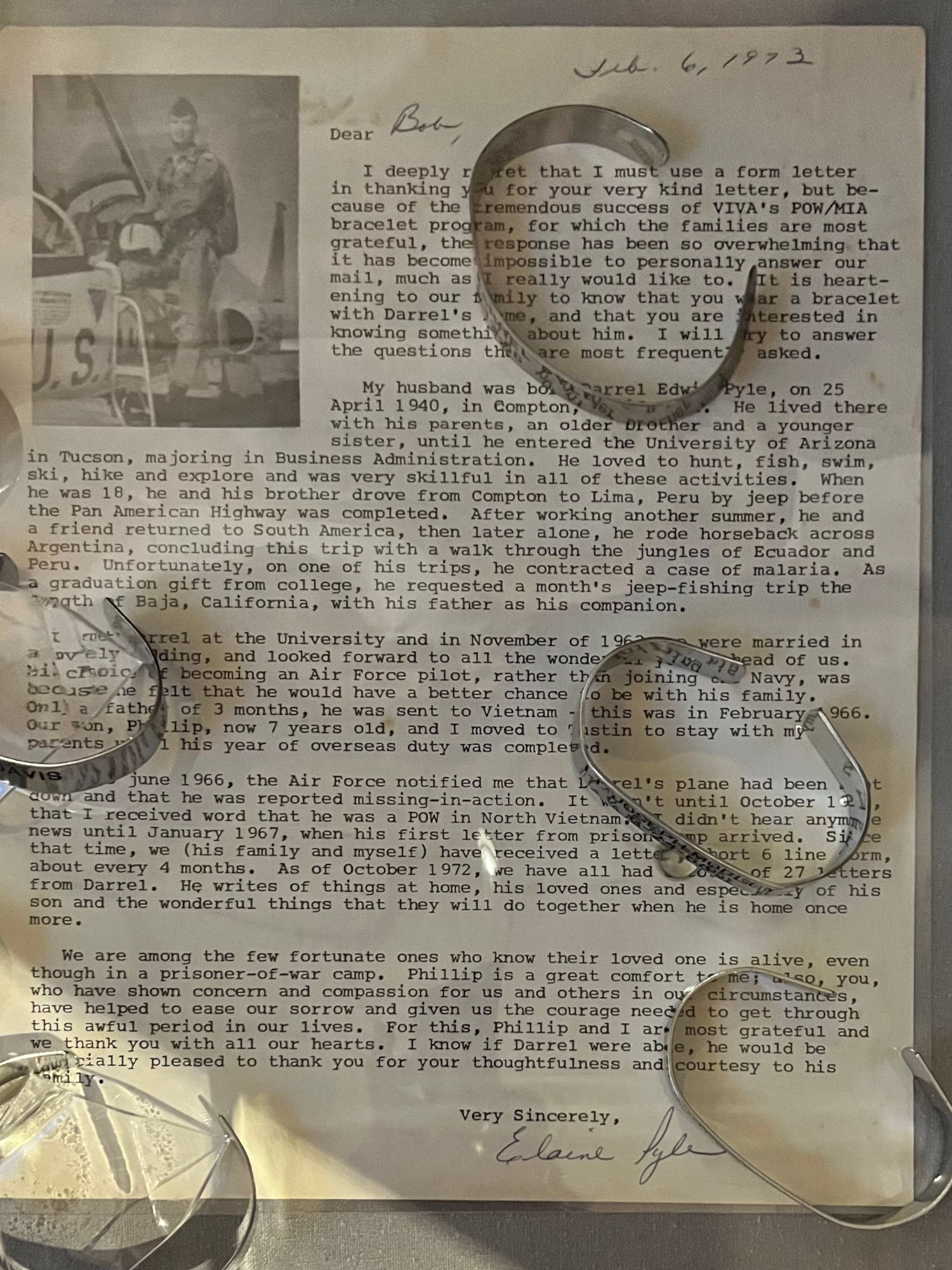 POW / MIA Bracelets Darrell Edwin Pyle