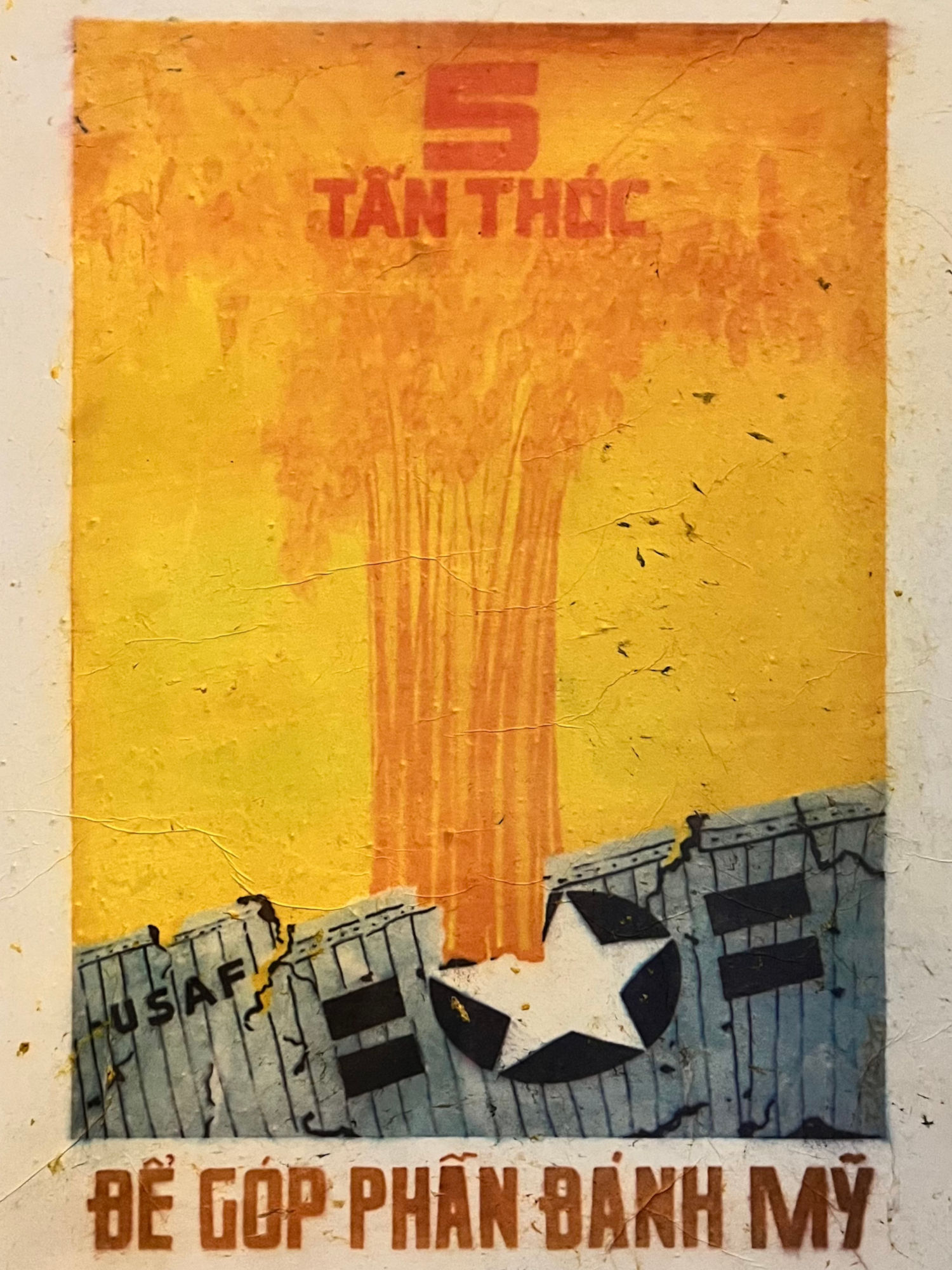 Propaganda Poster 5 Tons of Rice