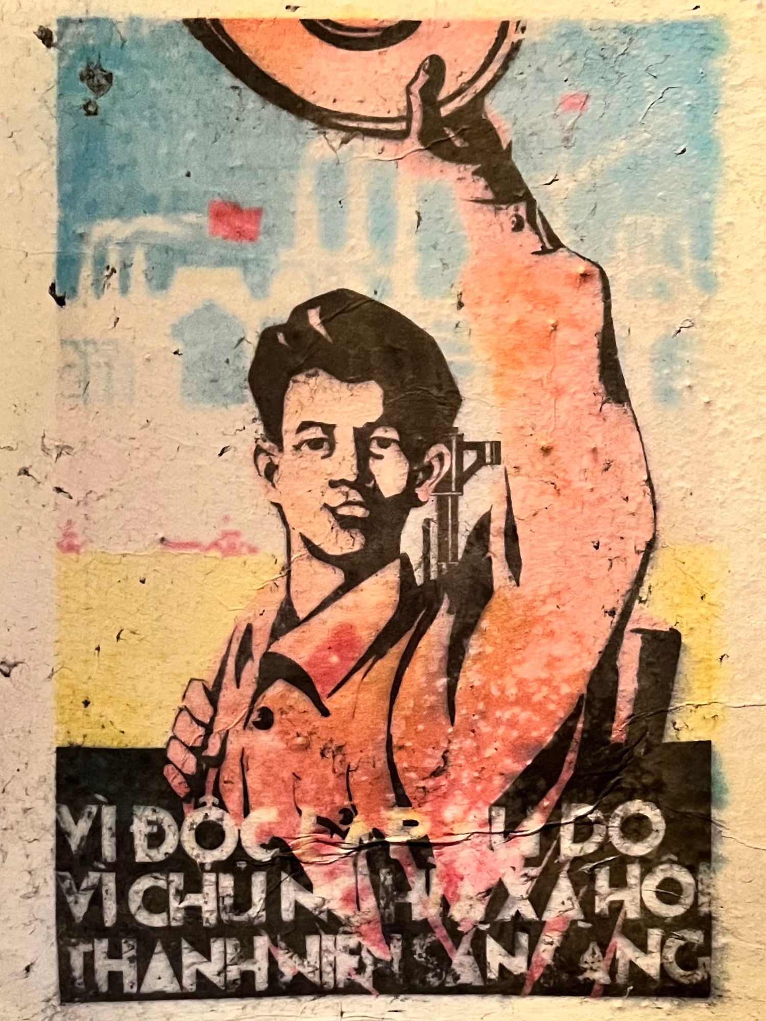 Propaganda Poster North Vietnamese