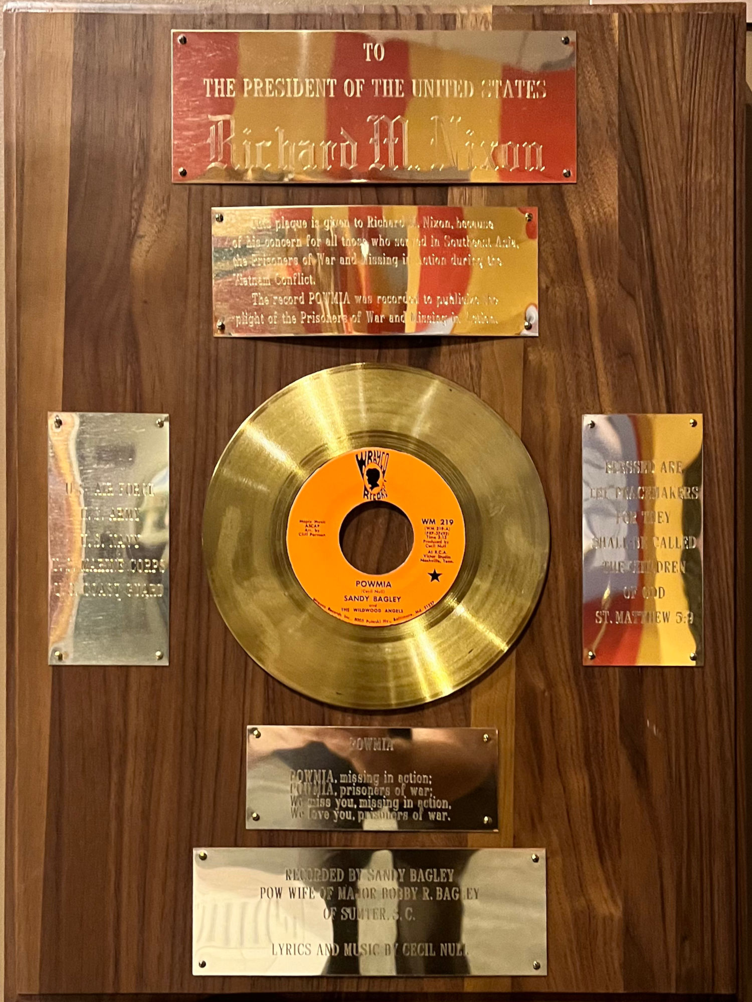 Sandy Bagley Commemorative Record
