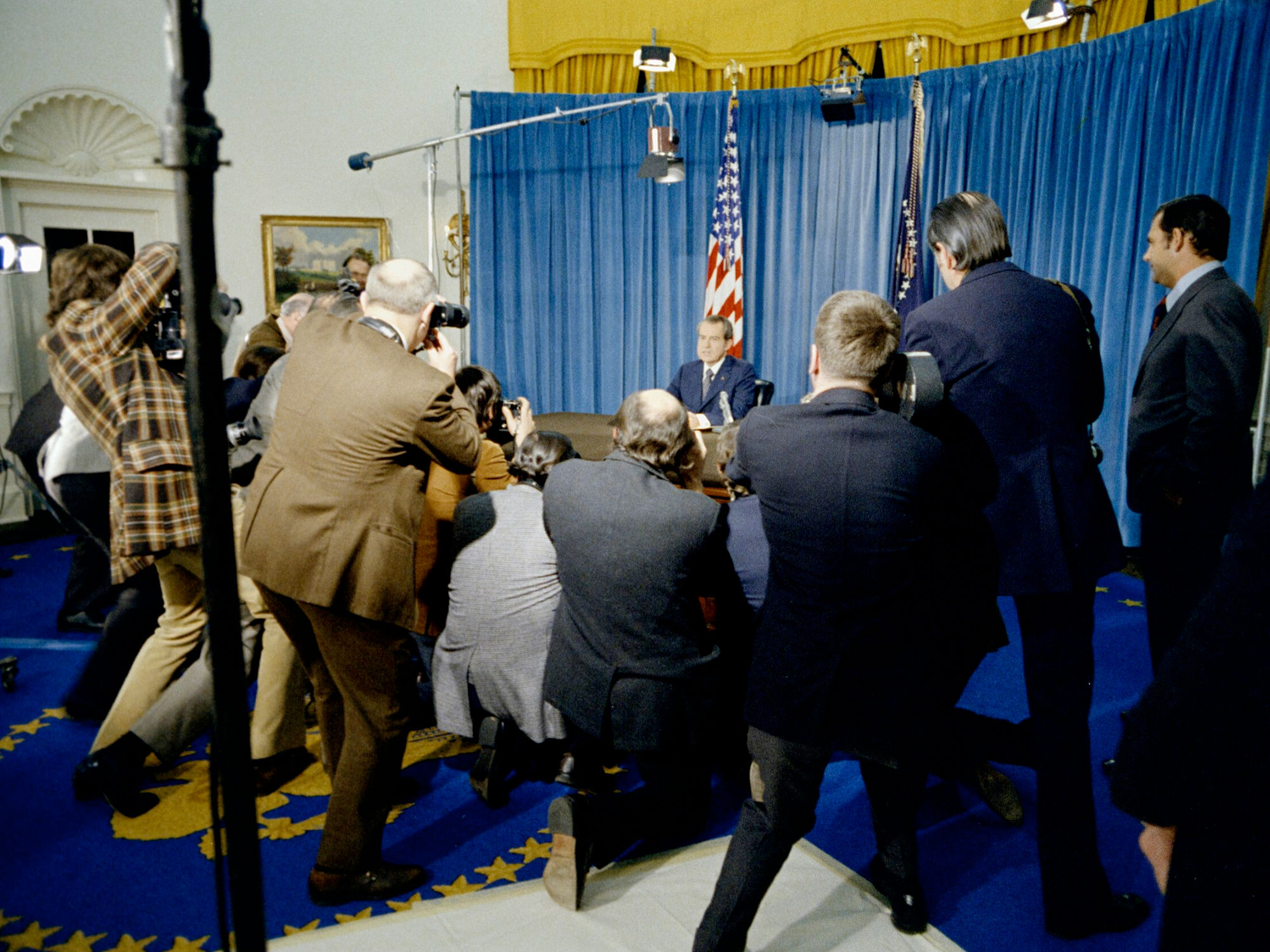 White House Press Corp Peace Agreement Announcement