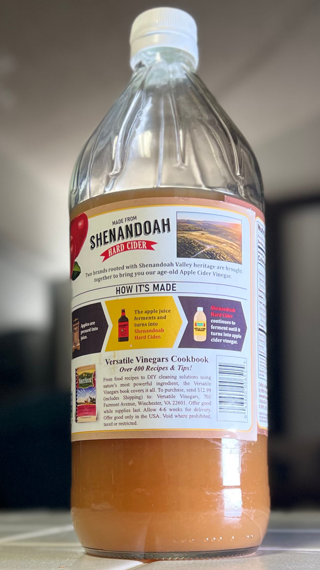 Apple Cider Vinegar White House Shenandoa Hard Cider