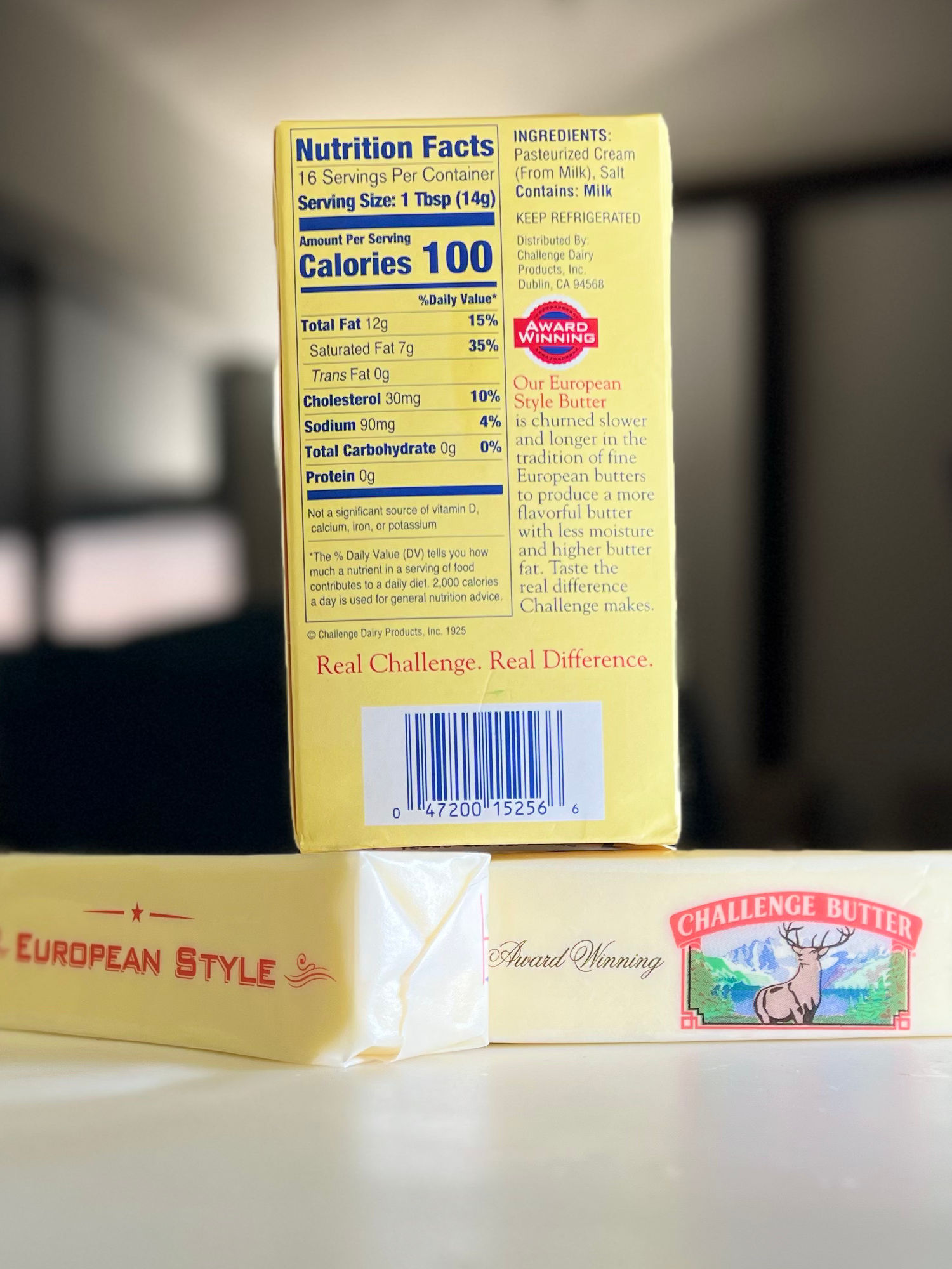 Challenge Butter European Style Nutrition Facts