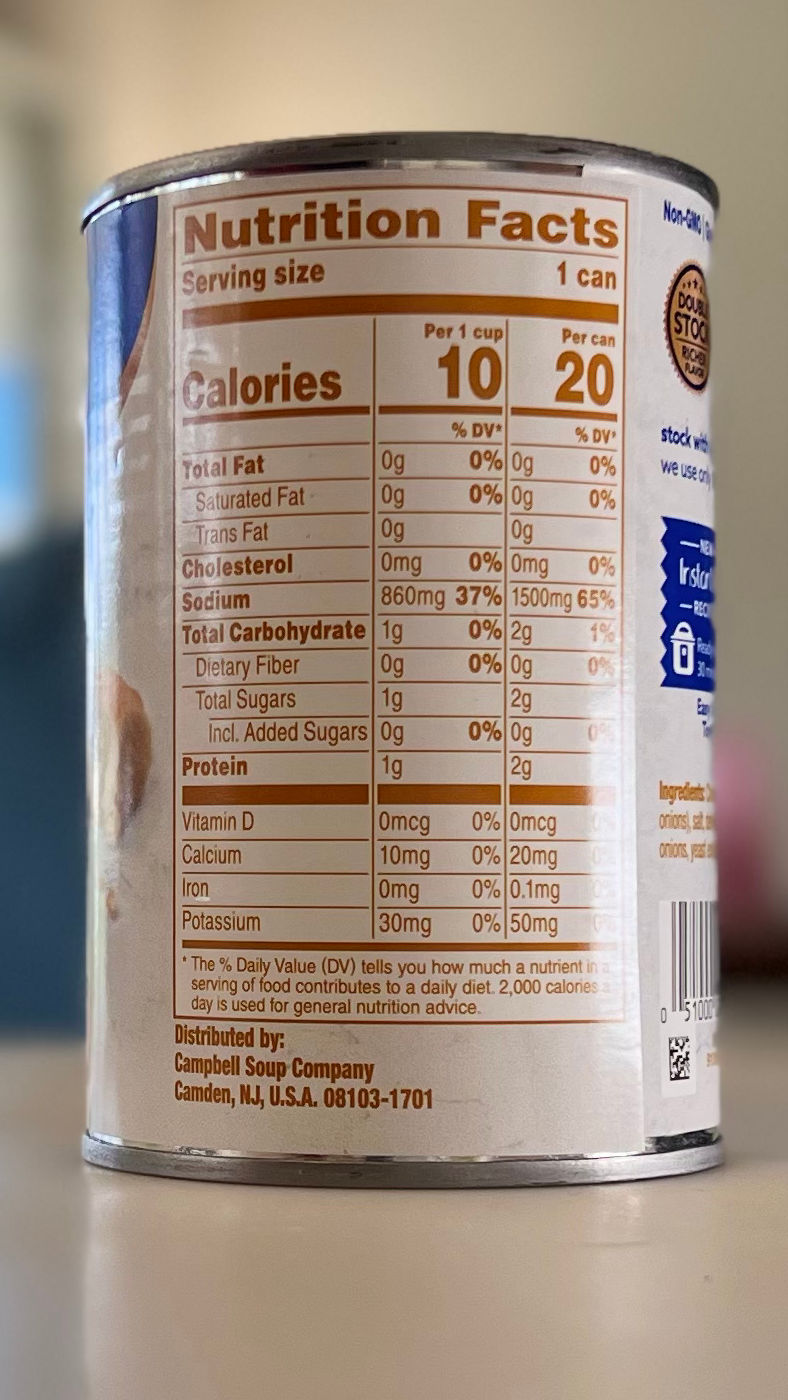 Chicken Broth Swanson Nutrition Facts