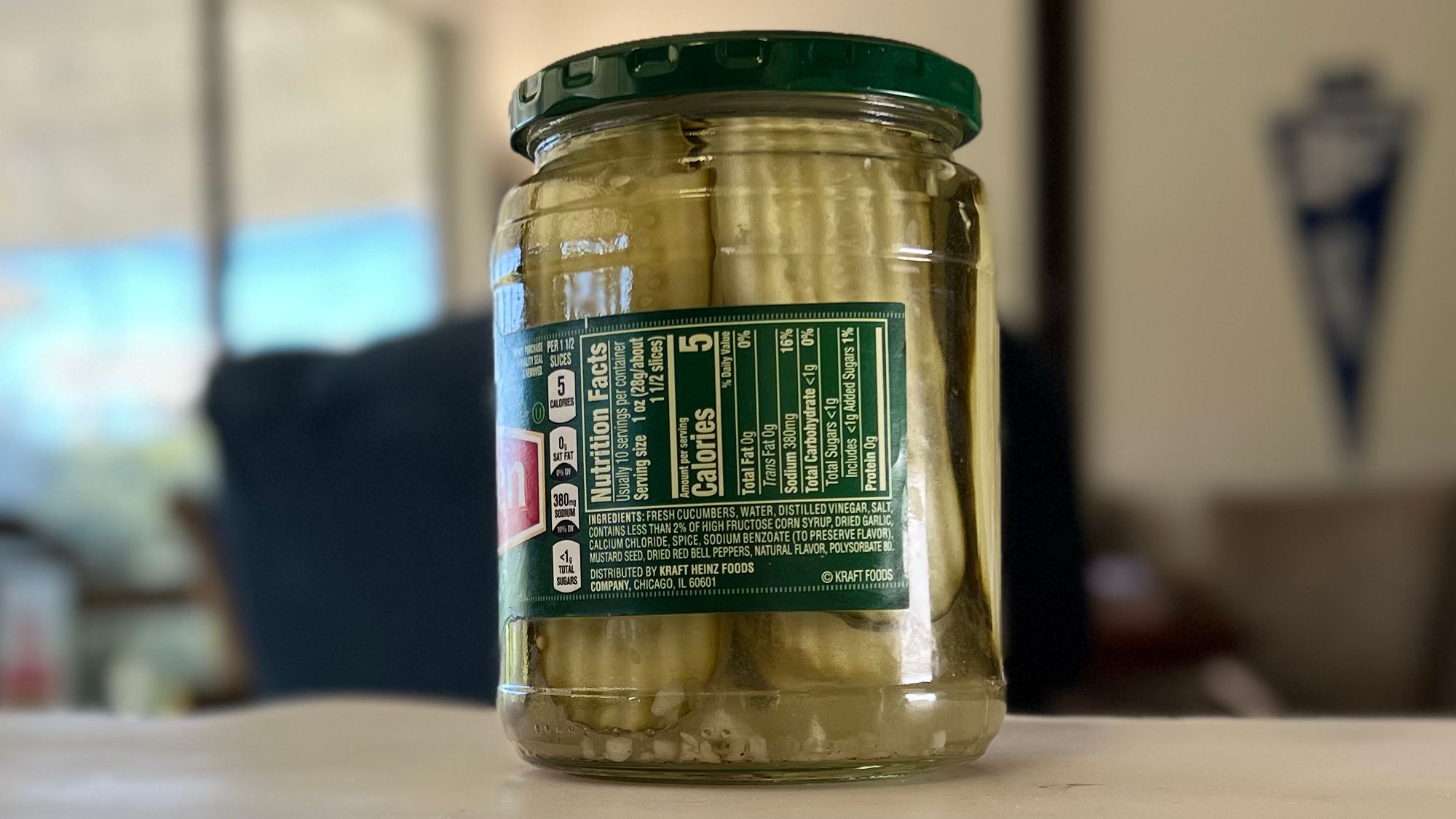 Claussen Dill Pickles Sandwich Slices Nutrition Facts