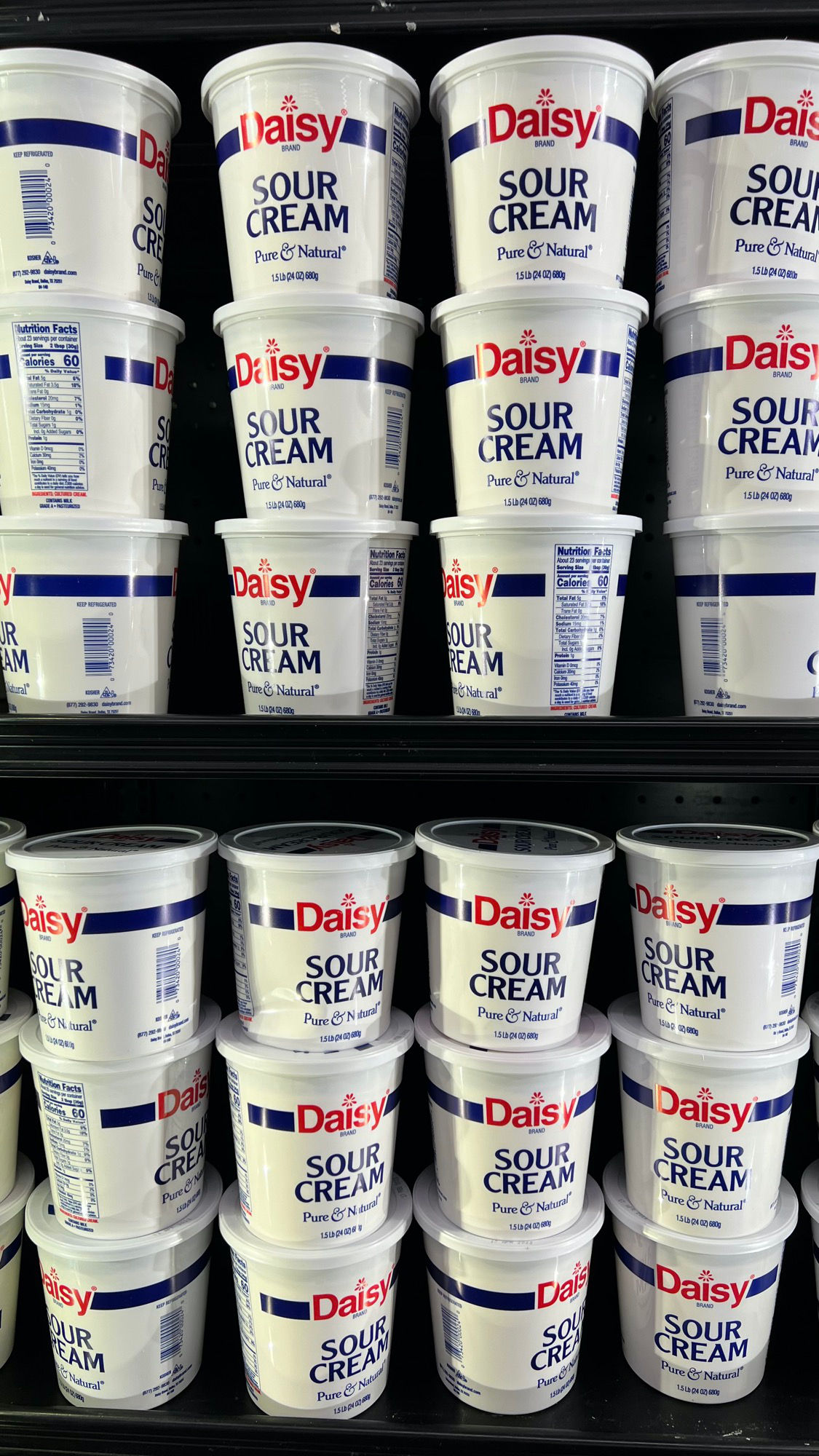 Daisy Sour Cream Tubs