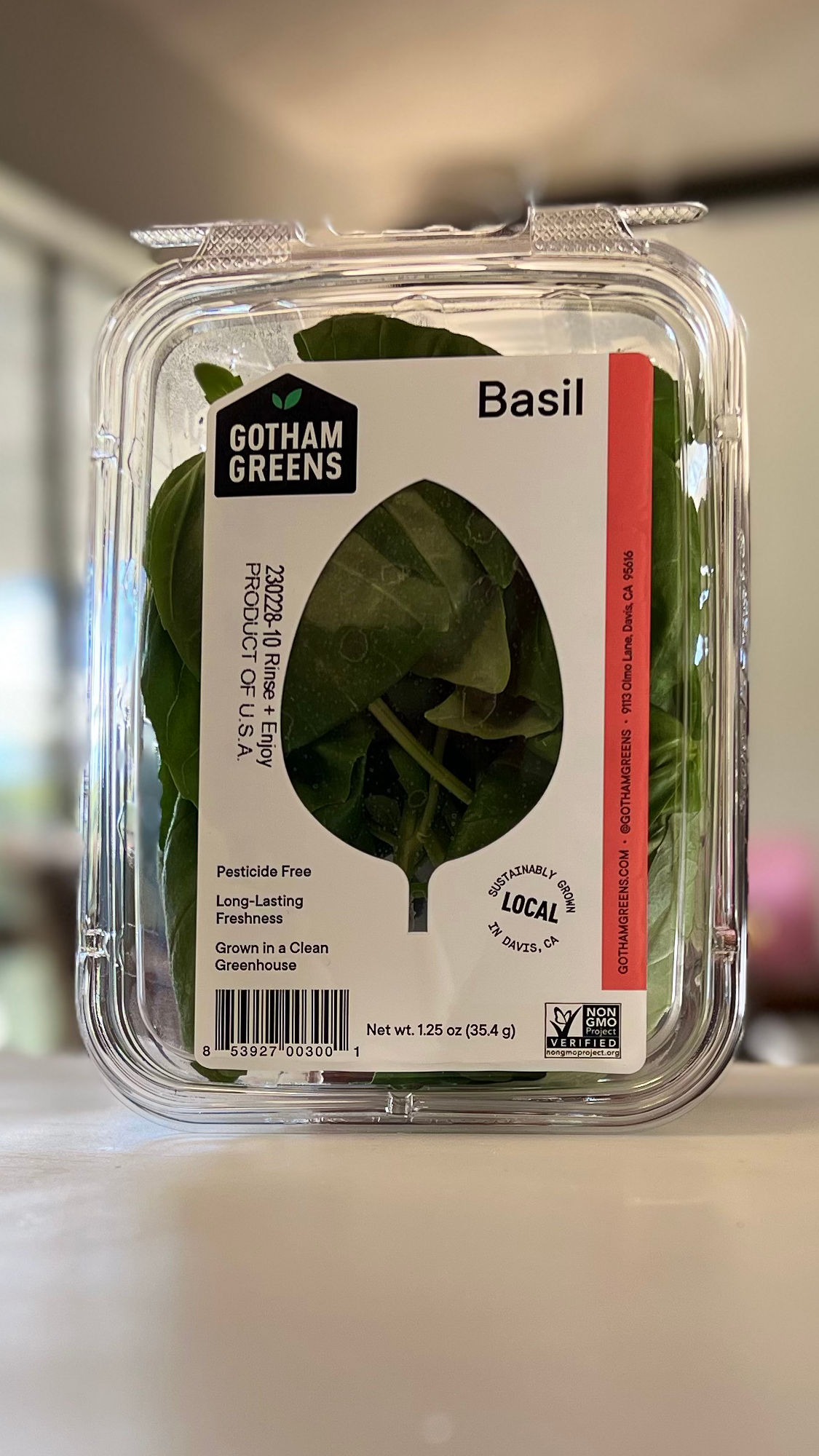 Fresh Basil Gotham Greens