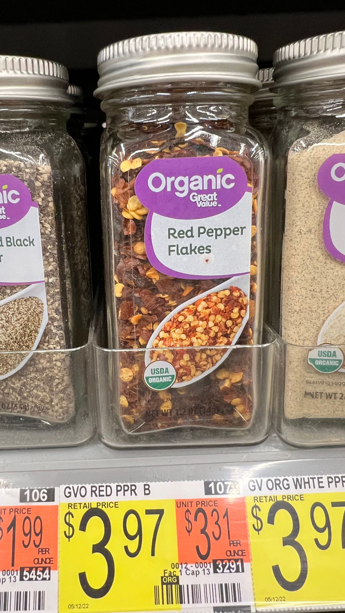 Organic Red Pepper Flakes Great Value Organic Red Pepper Flakes