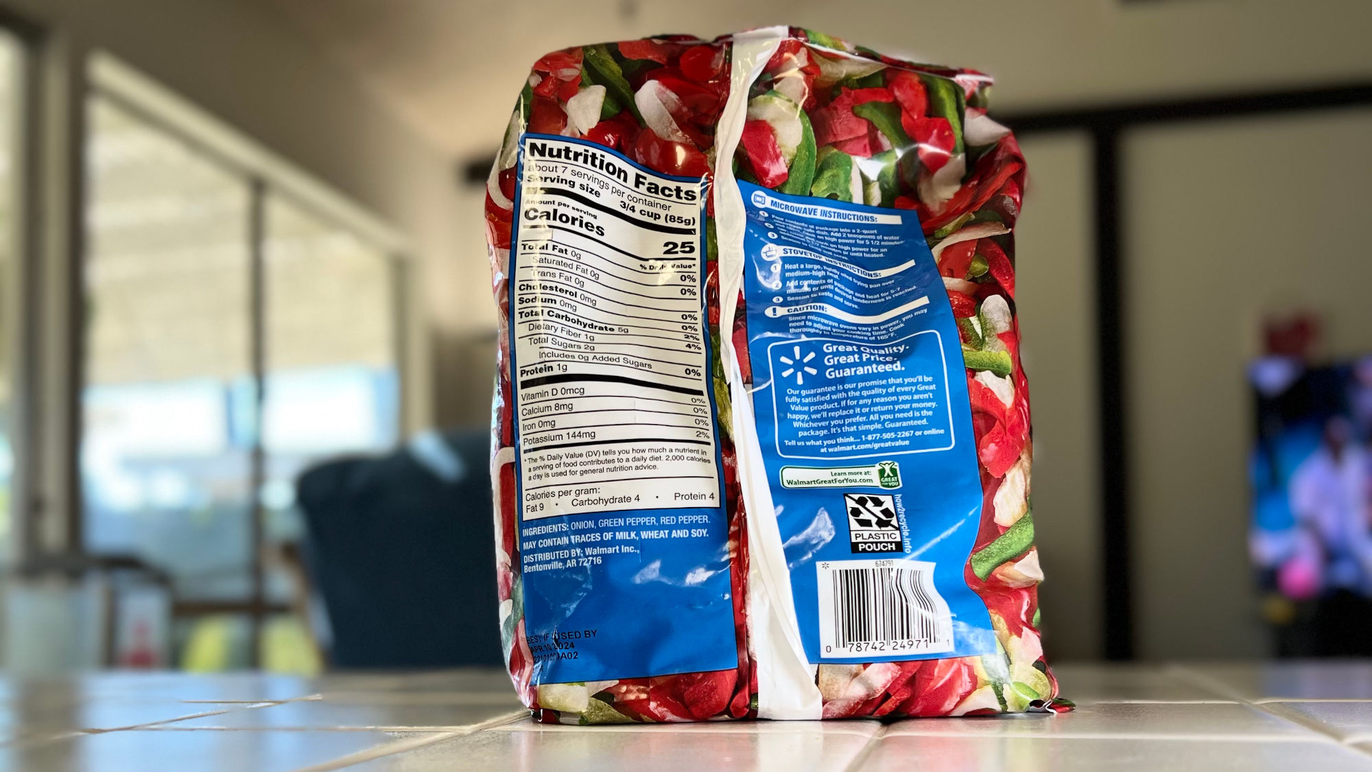 Great Value Peppers and Onion Blend Nutrition Facts