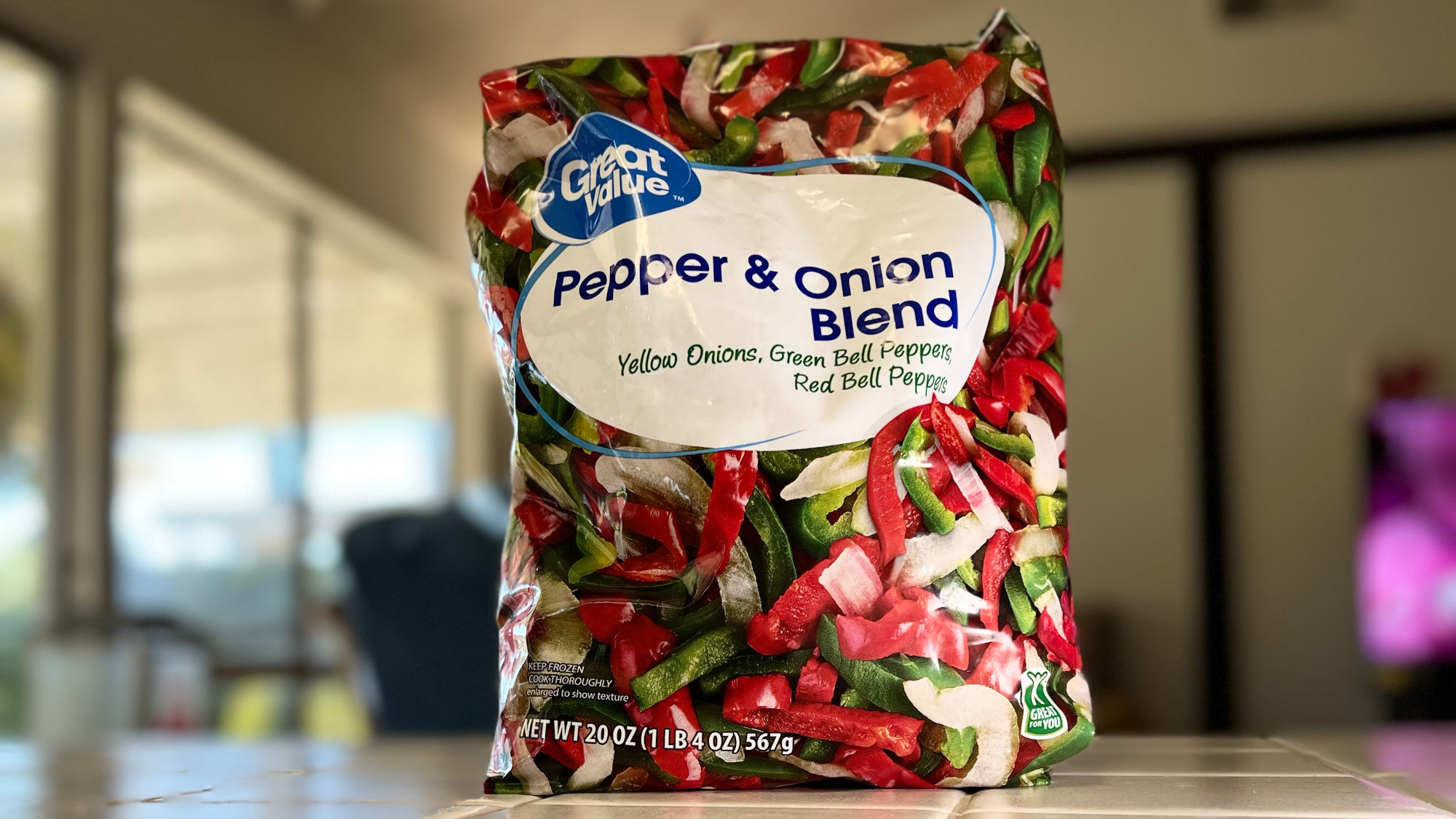 Frozen Peppers & Onions Great Value Pepper and Onion Blend