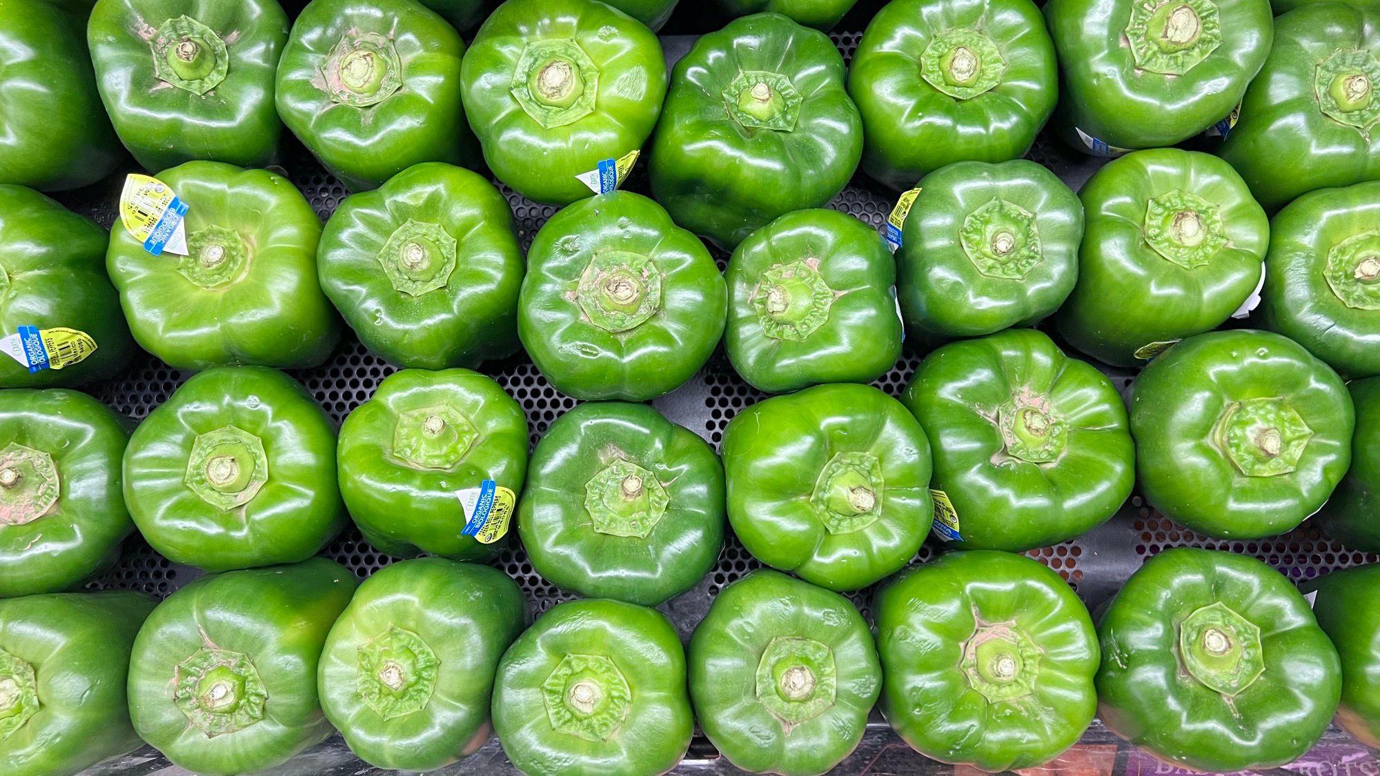 Green Bell Peppers Grocery Store