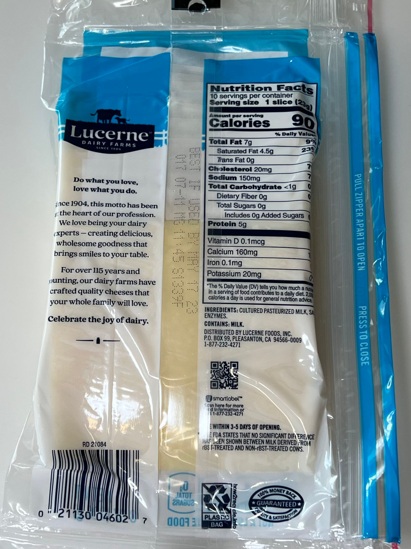 Havarti Lucerne Nutrition Facts