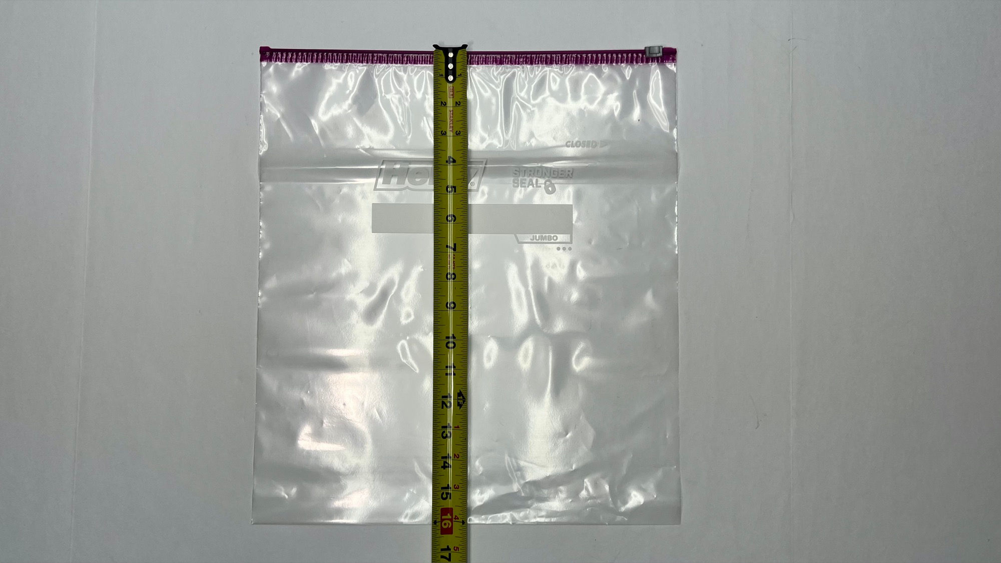 Hefty Jumbo Slider Bags 16-inch