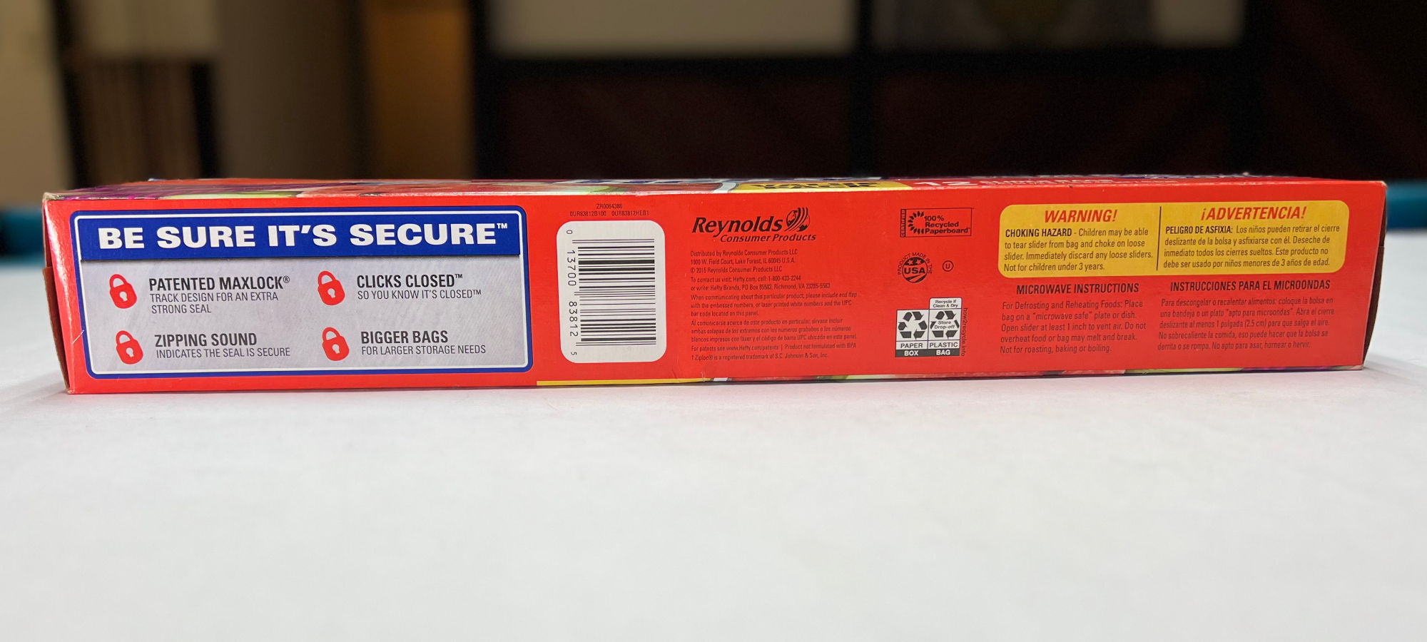 Secure Hefty Jumbo Slider Bags Secure