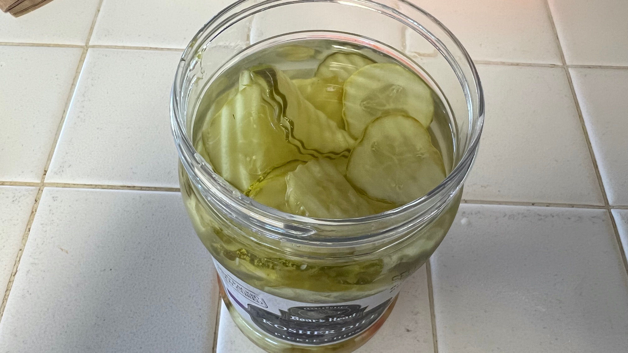 Kosher Dill Pickles Boar's Head Chips Thin