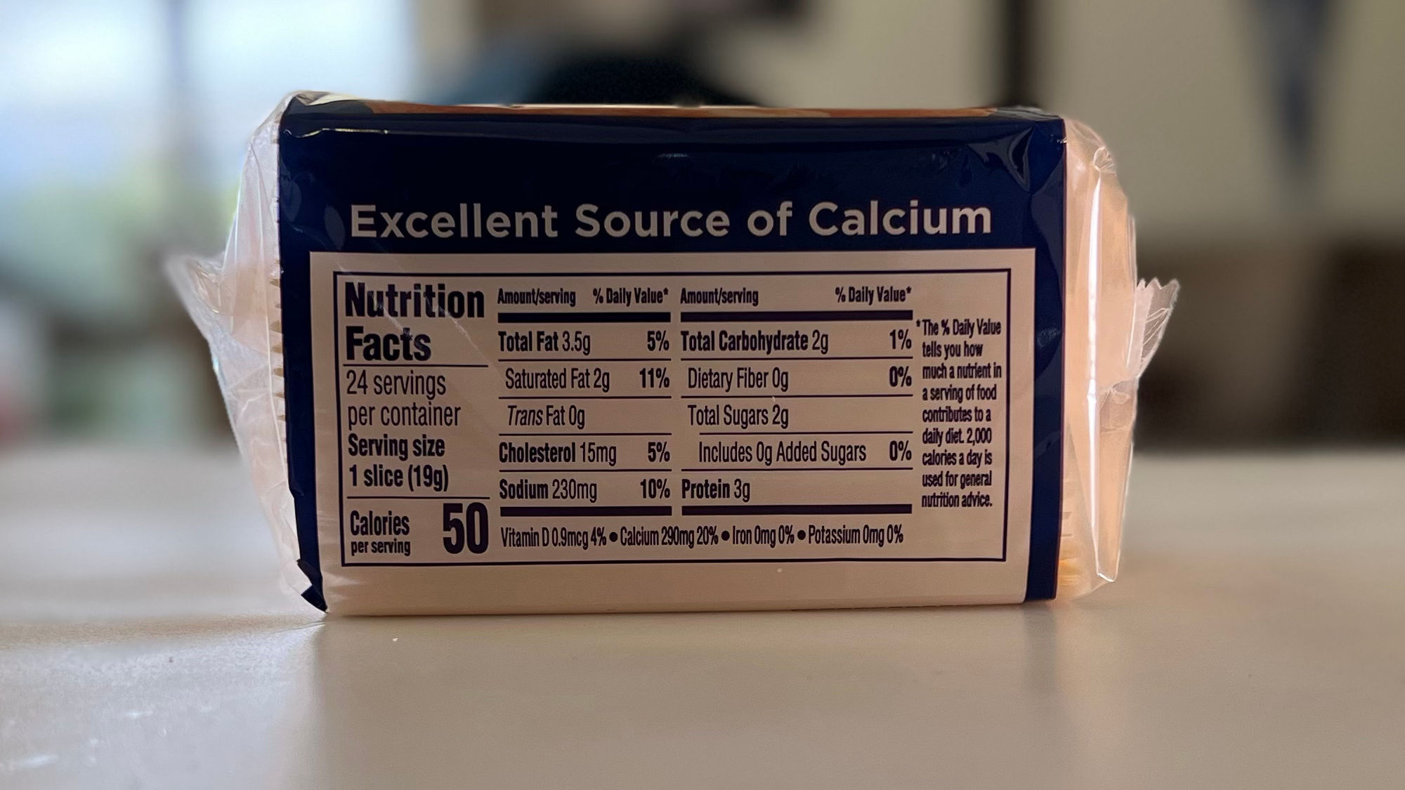 Kraft American Cheese Nutrition Facts
