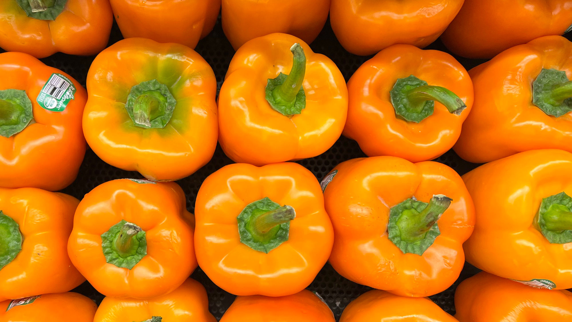Orange Bell Peppers Grocery Store