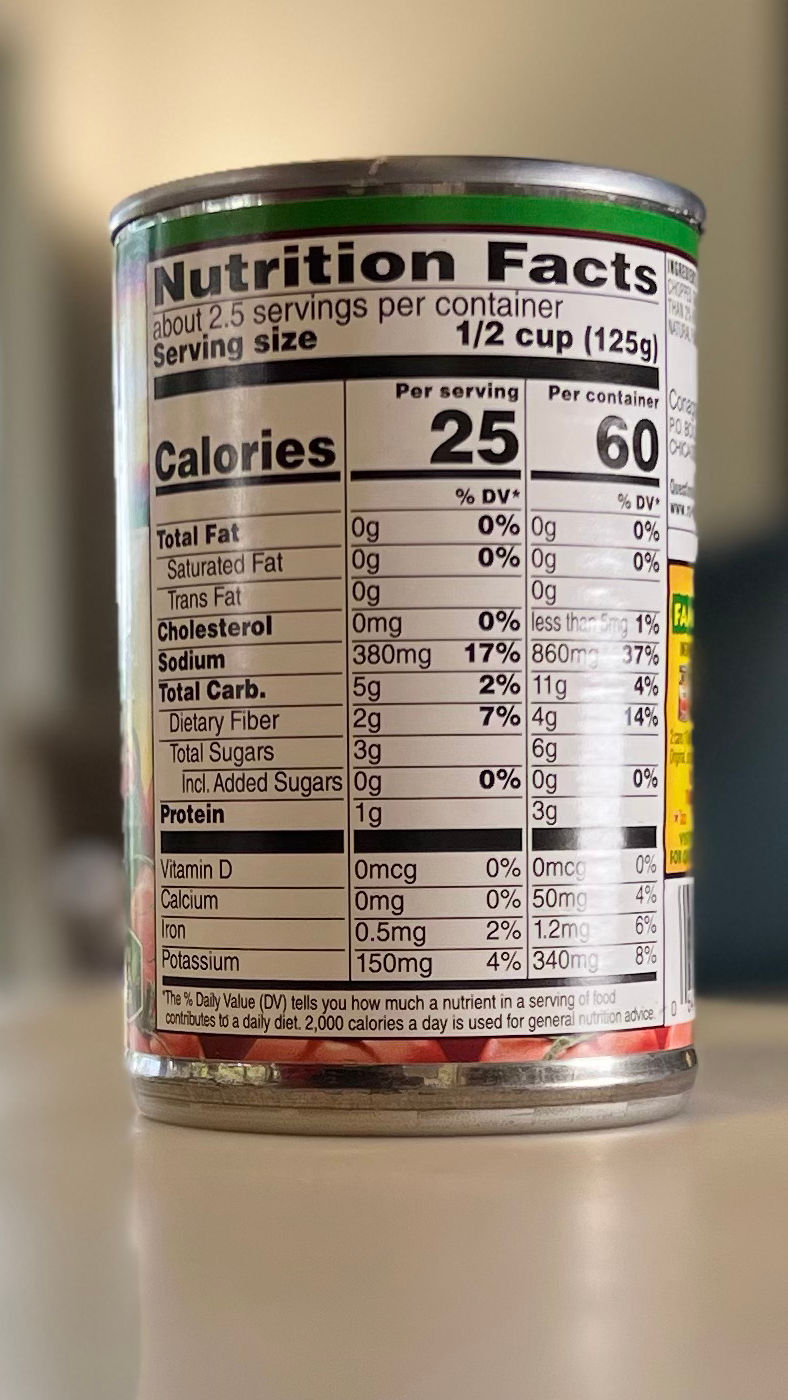 Rotel Nutrition Facts Original Rotel Nutrition Facts