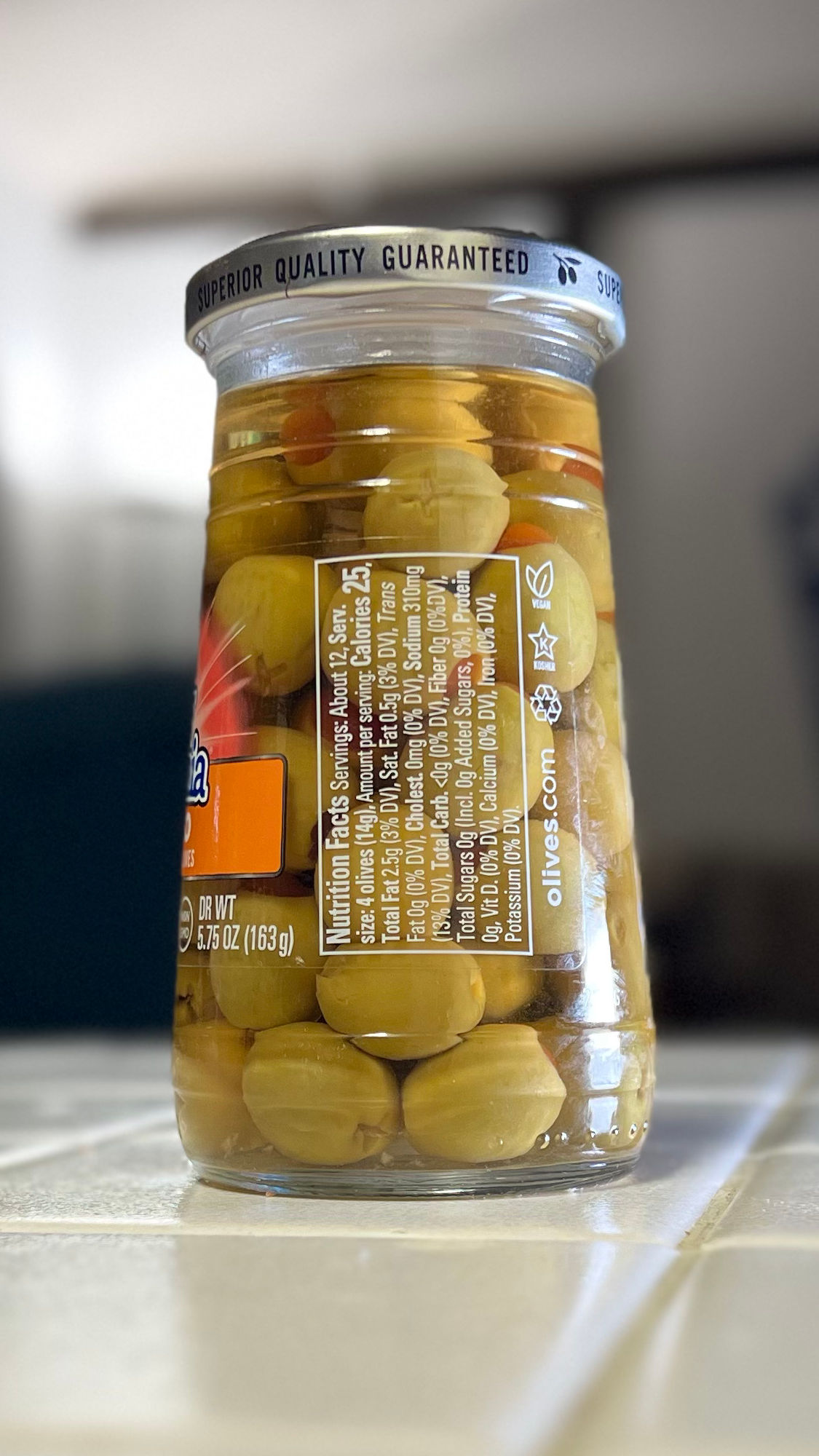 Early California Nutrition Facts Pimiento Stuffed Olives Early California Nutrition Facts