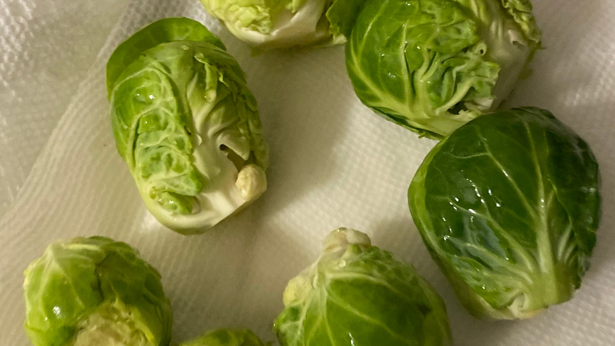 Clean and Trim Roasted Brussels Sprouts Clean and Trim