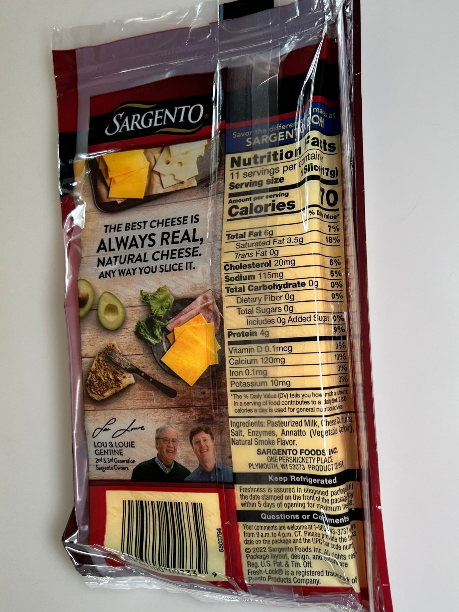 Smokehouse Cheddar Sargento Nutrition Value