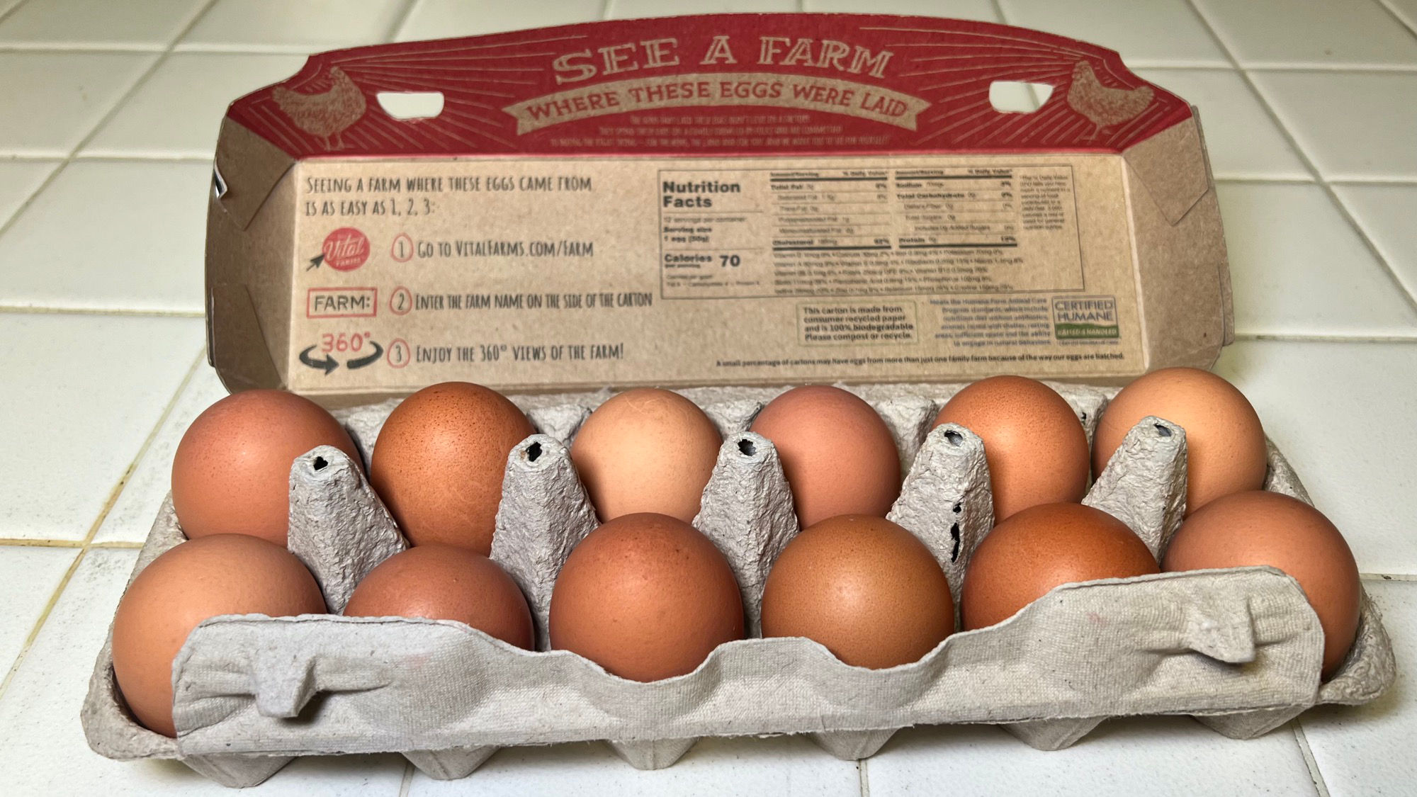 Vital Farms Eggs Certified Humane
