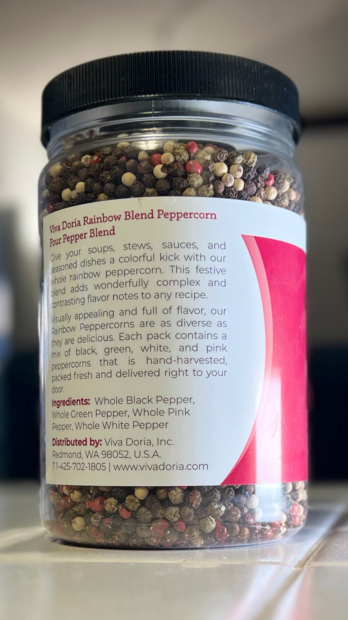 Label Viva Doria Peppercorns Label